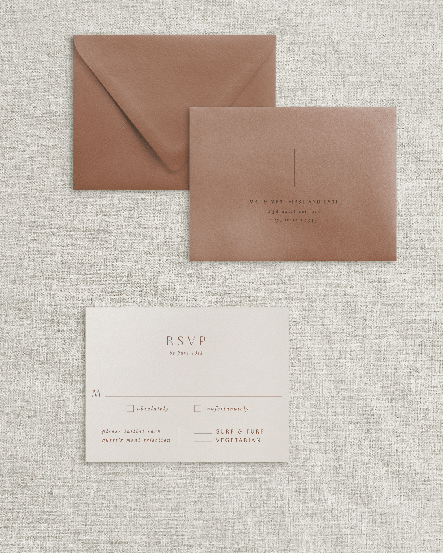 The Portia Response Card & Envelope