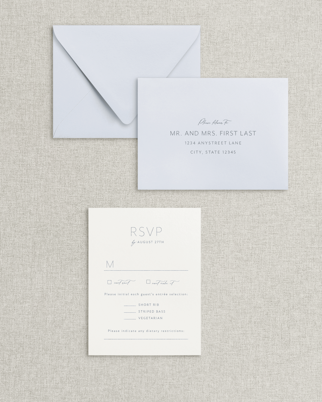 The Melissa Response Card & Envelope