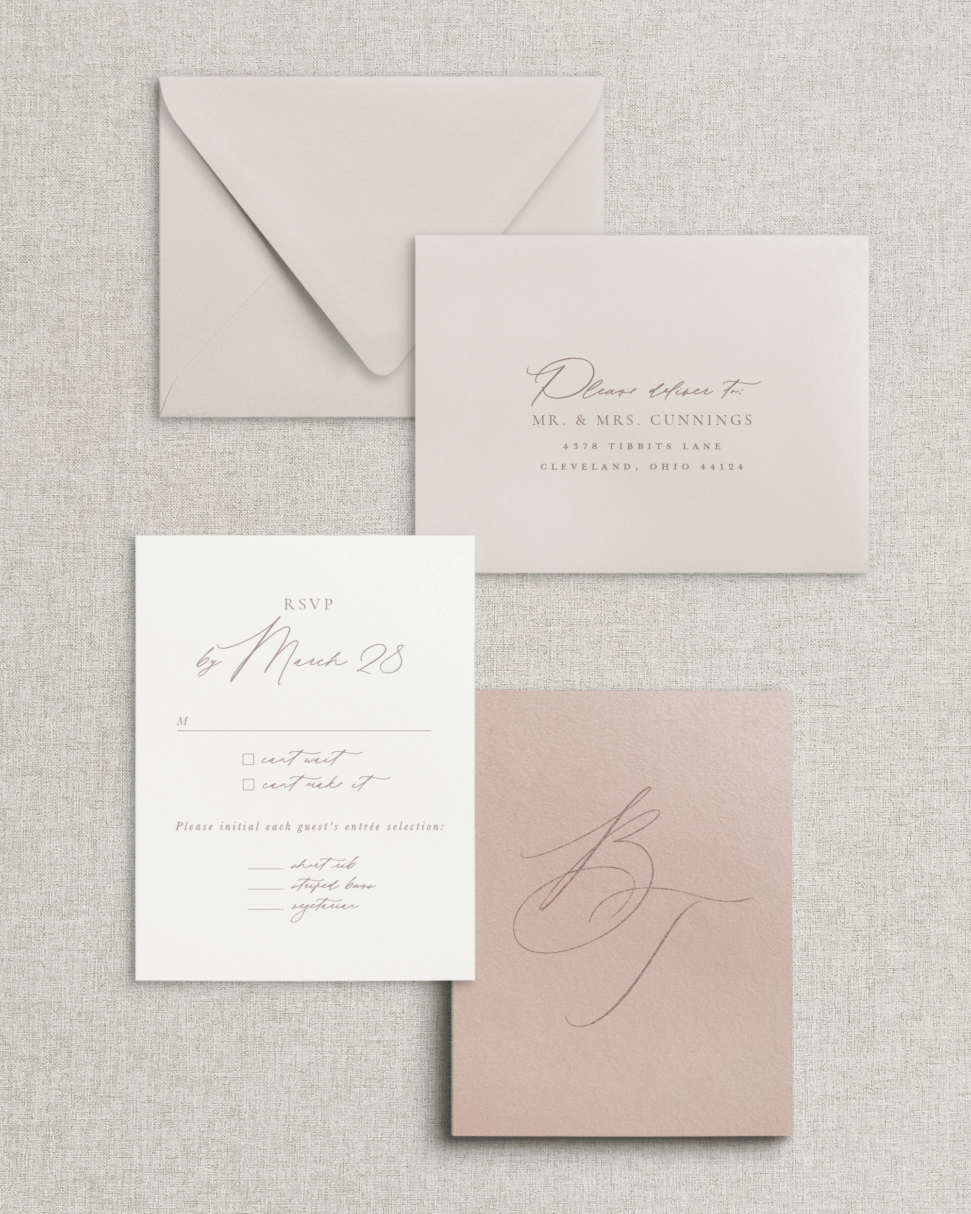 The Blair Response Card & Envelope