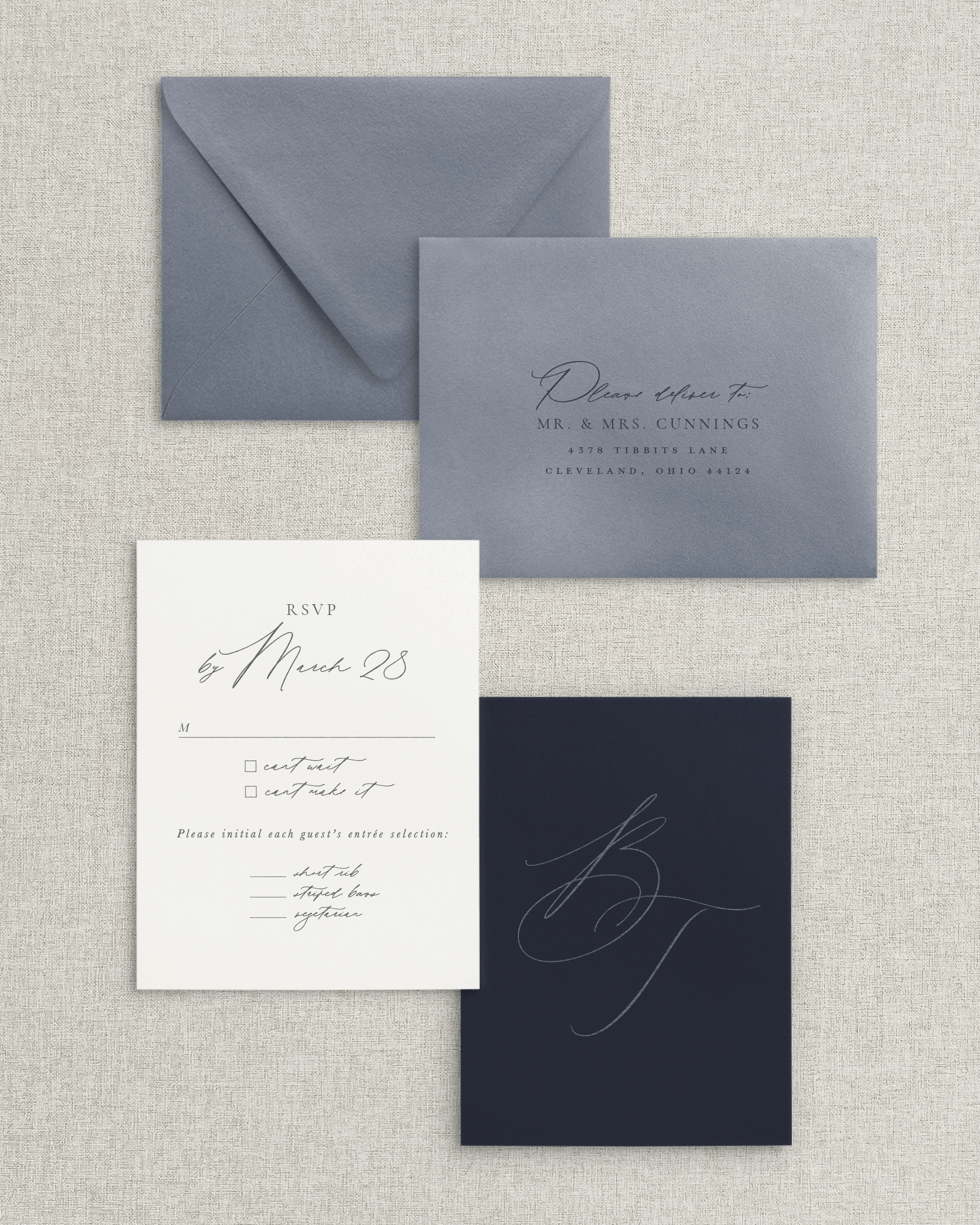 The Blair Response Card & Envelope