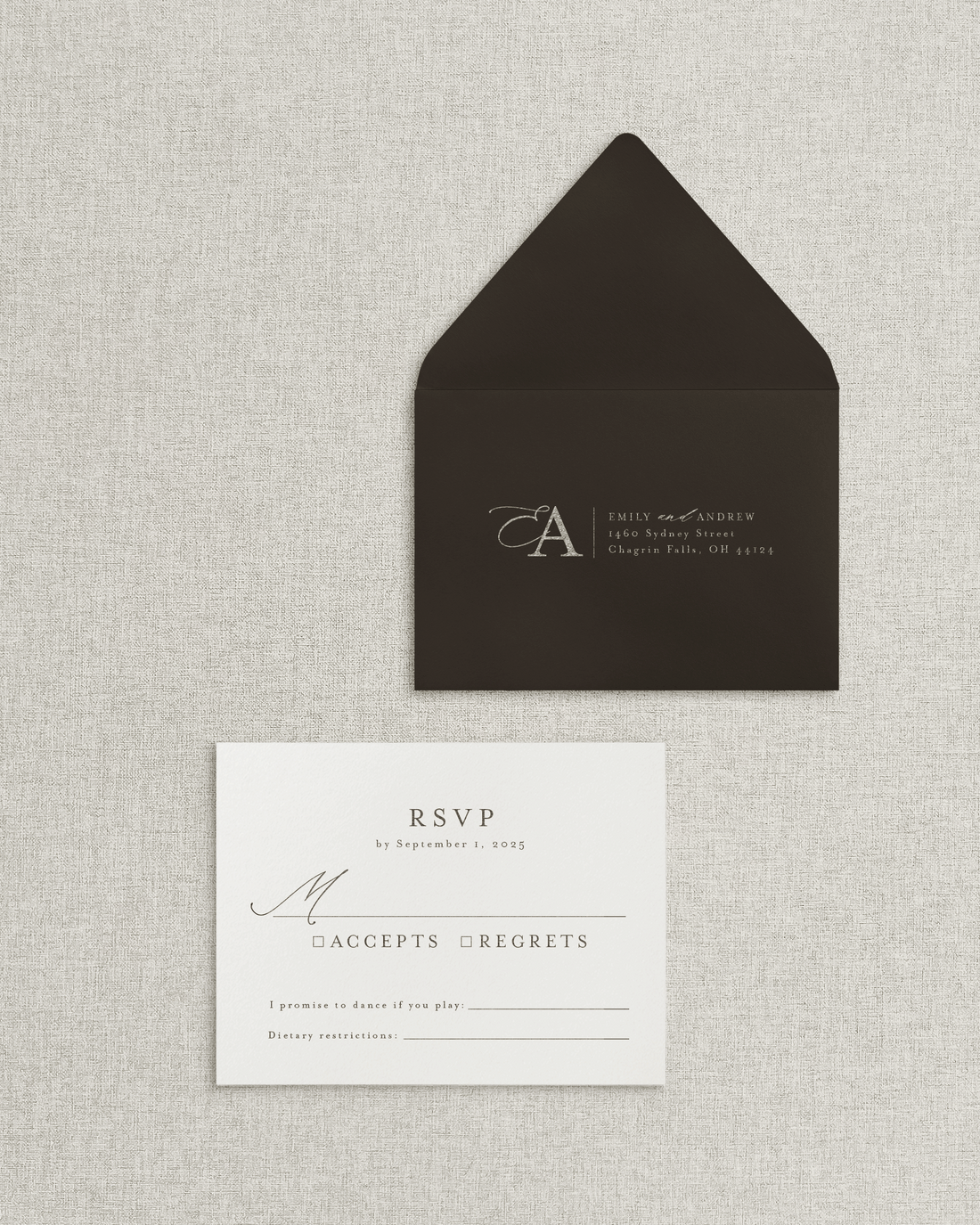 The Emily Response Card & Envelope