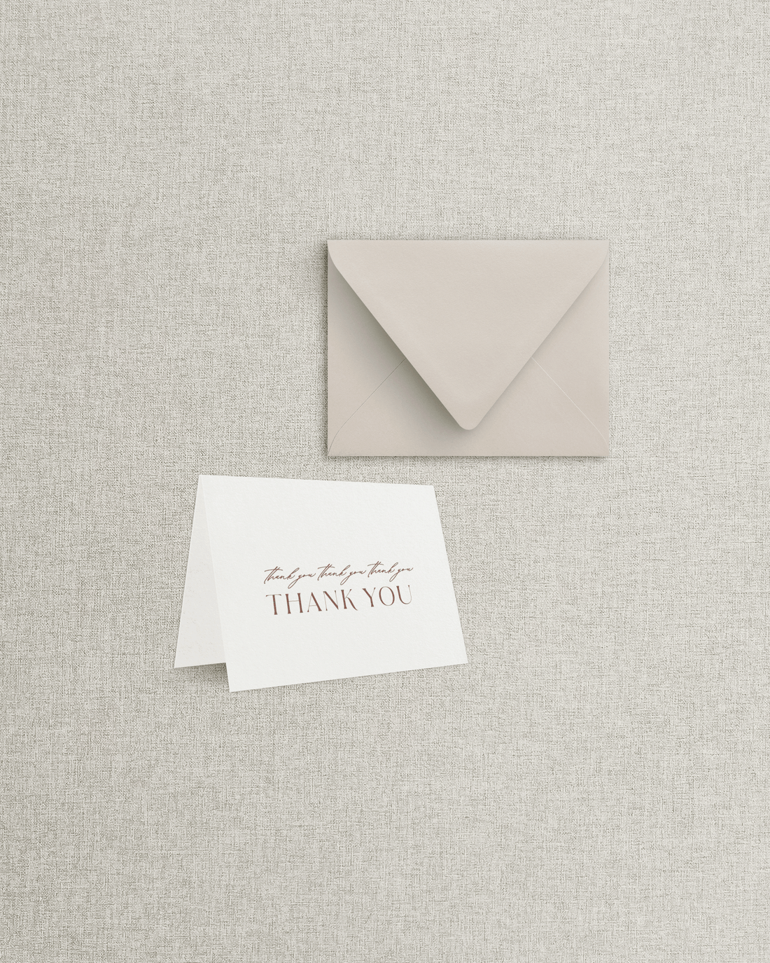 The Rachel Folded Thank You Card & Envelope