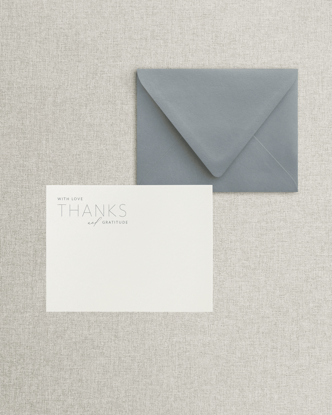 The Melissa Flat Thank You Card & Envelope