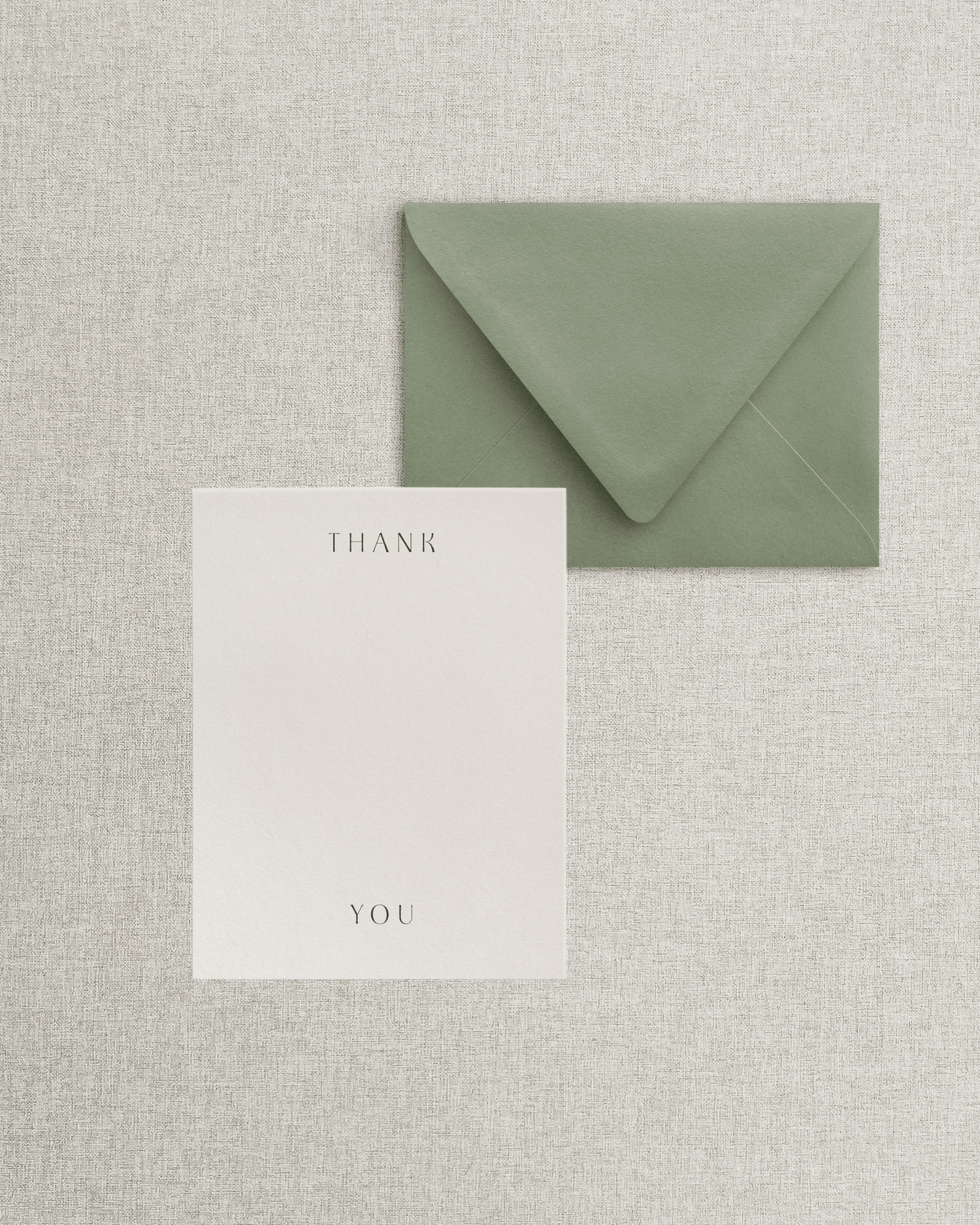 The Portia Flat Thank You Card & Envelope