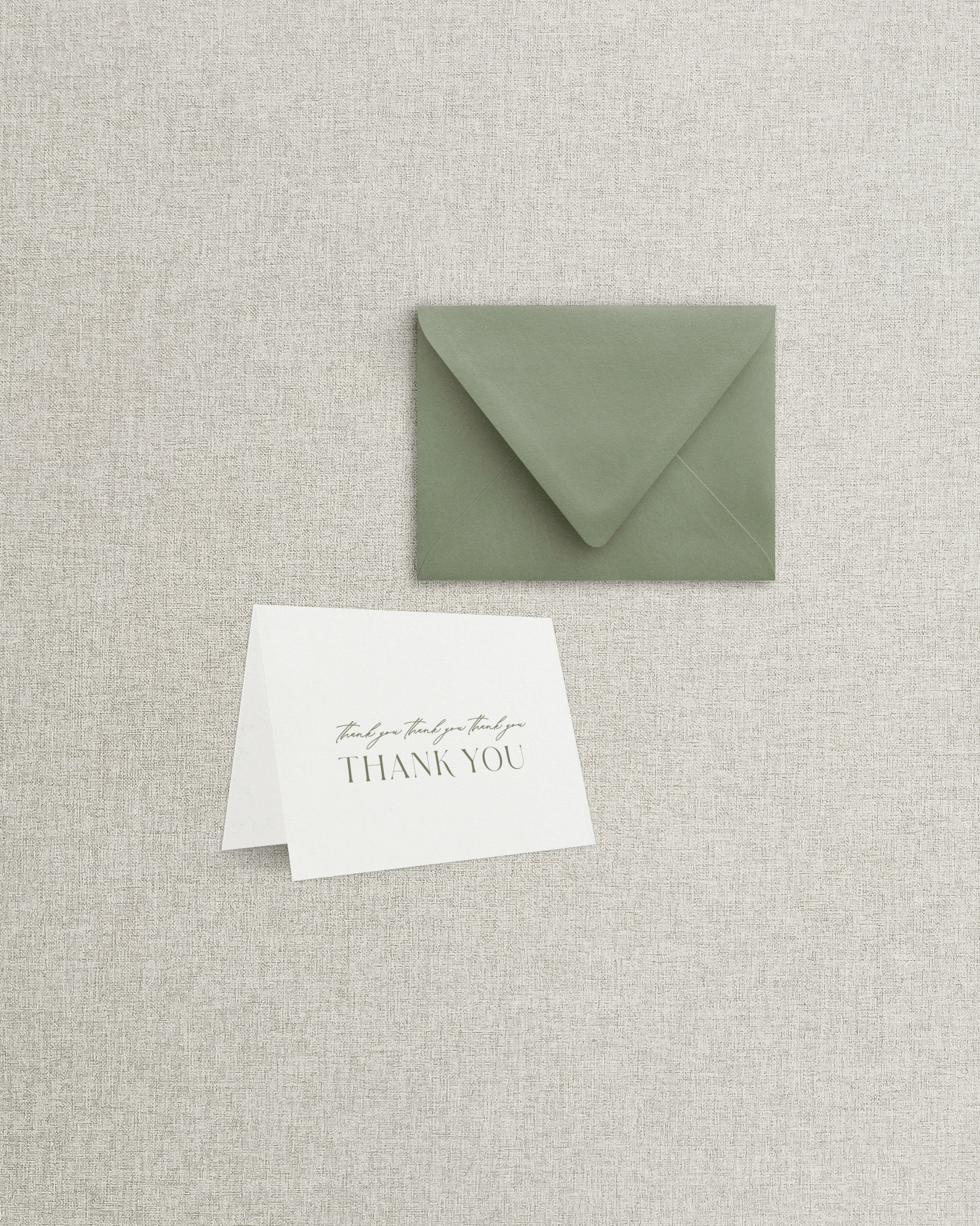 The Rachel Folded Thank You Card & Envelope