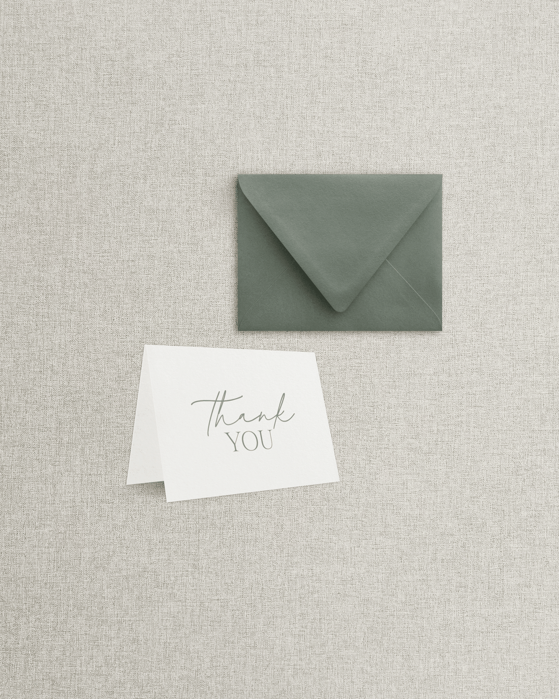 The Lindsay Folded Thank You Card & Envelope