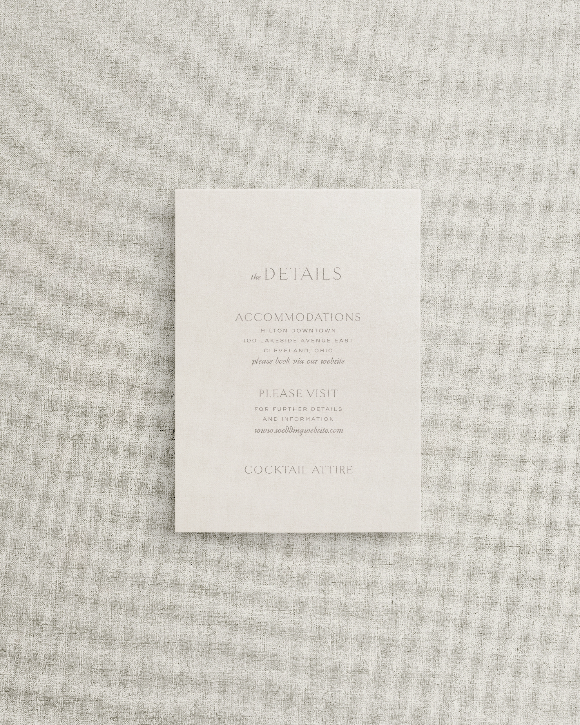 The Celine Details Card