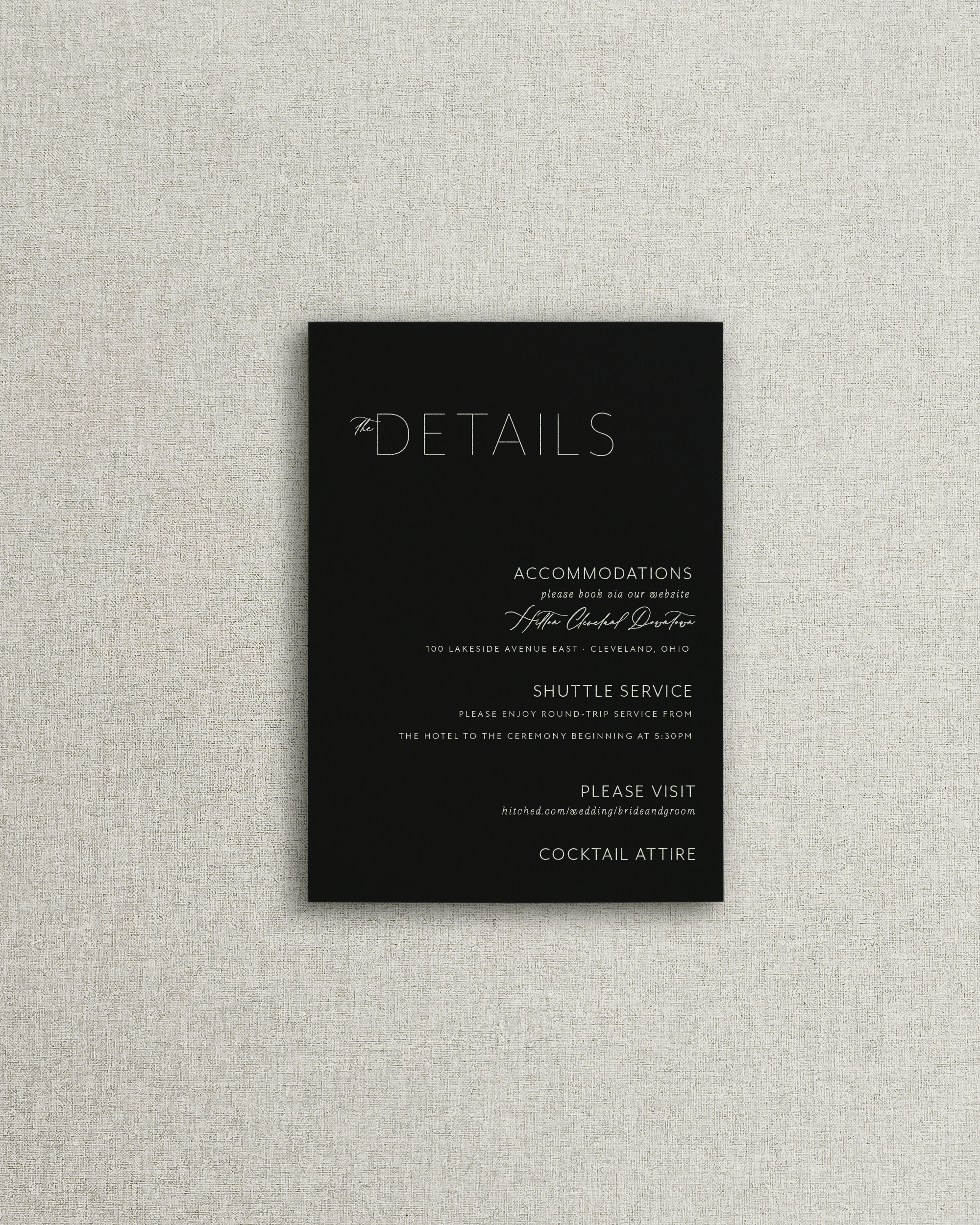 The Melissa Details Card