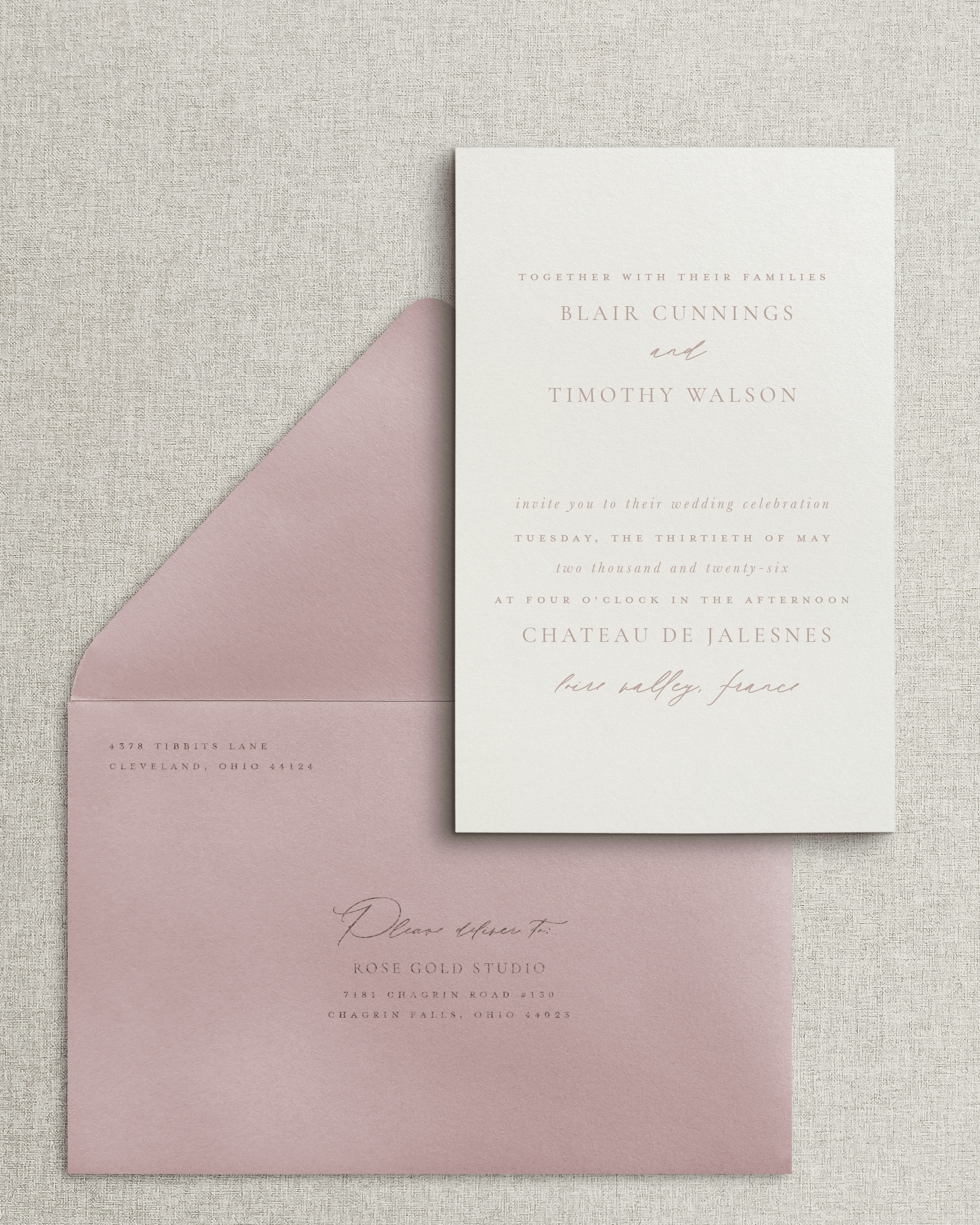 The Blair Invitation & Envelope