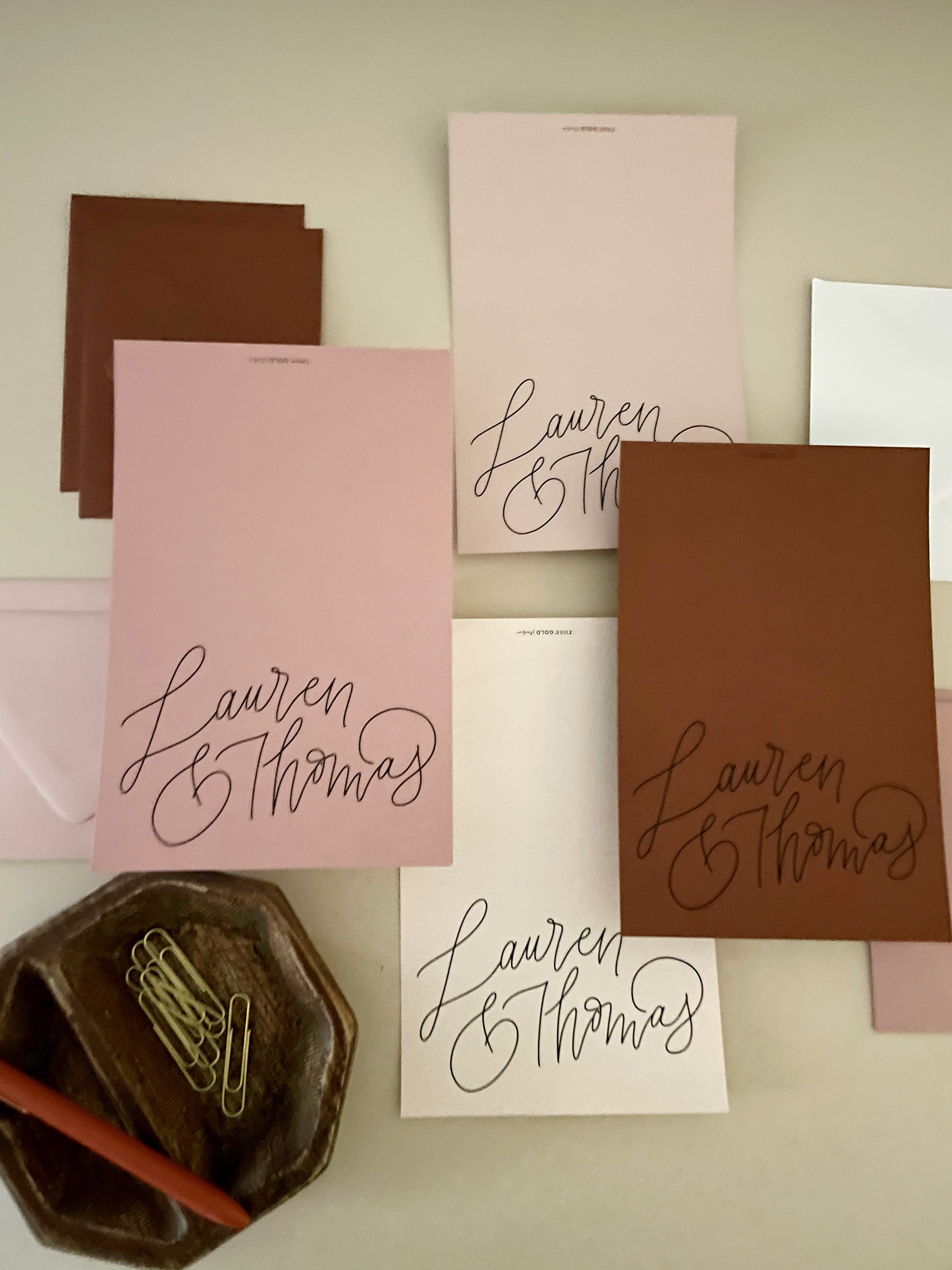 Personalized Folded Note Cards