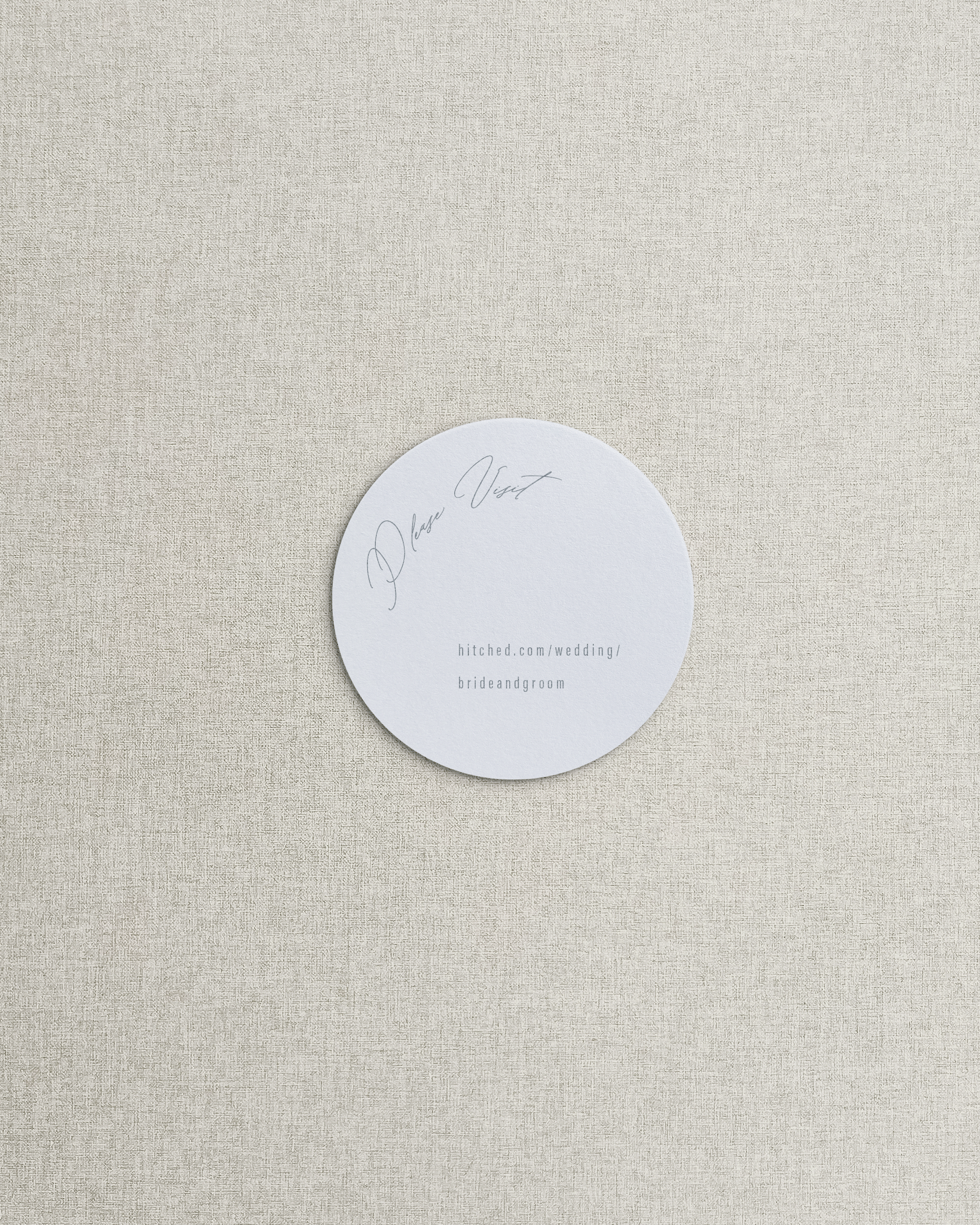 The Brittany Circle Shaped Additional Card