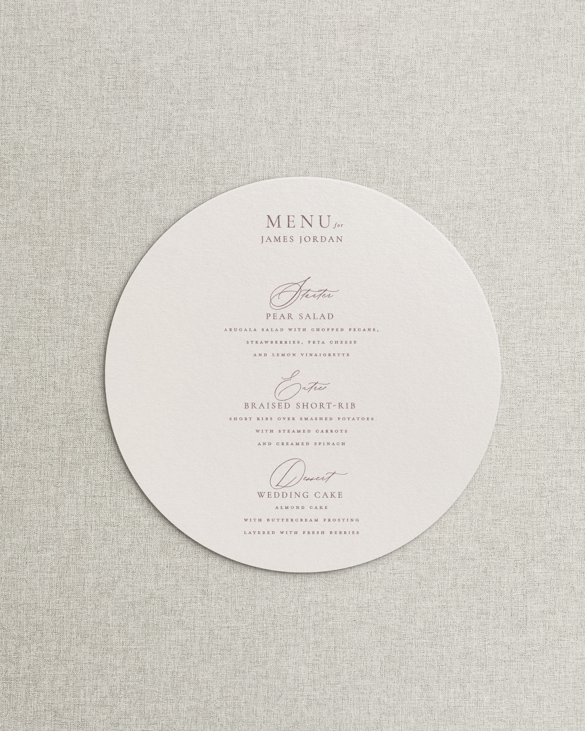 The Blair Simple Menu