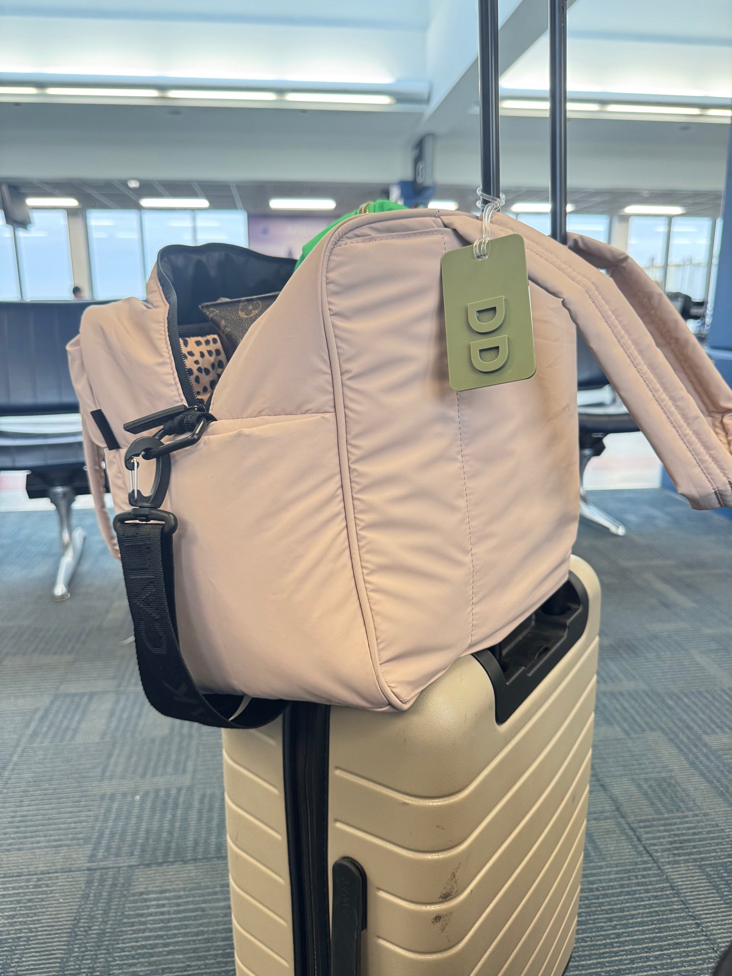 Acrylic Initial Monochrome Bag or Luggage Tag