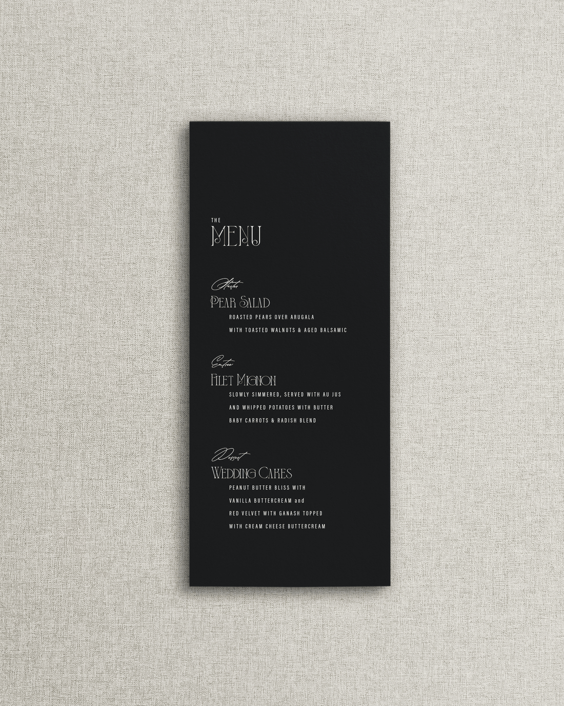 The Brittany Simple Menu