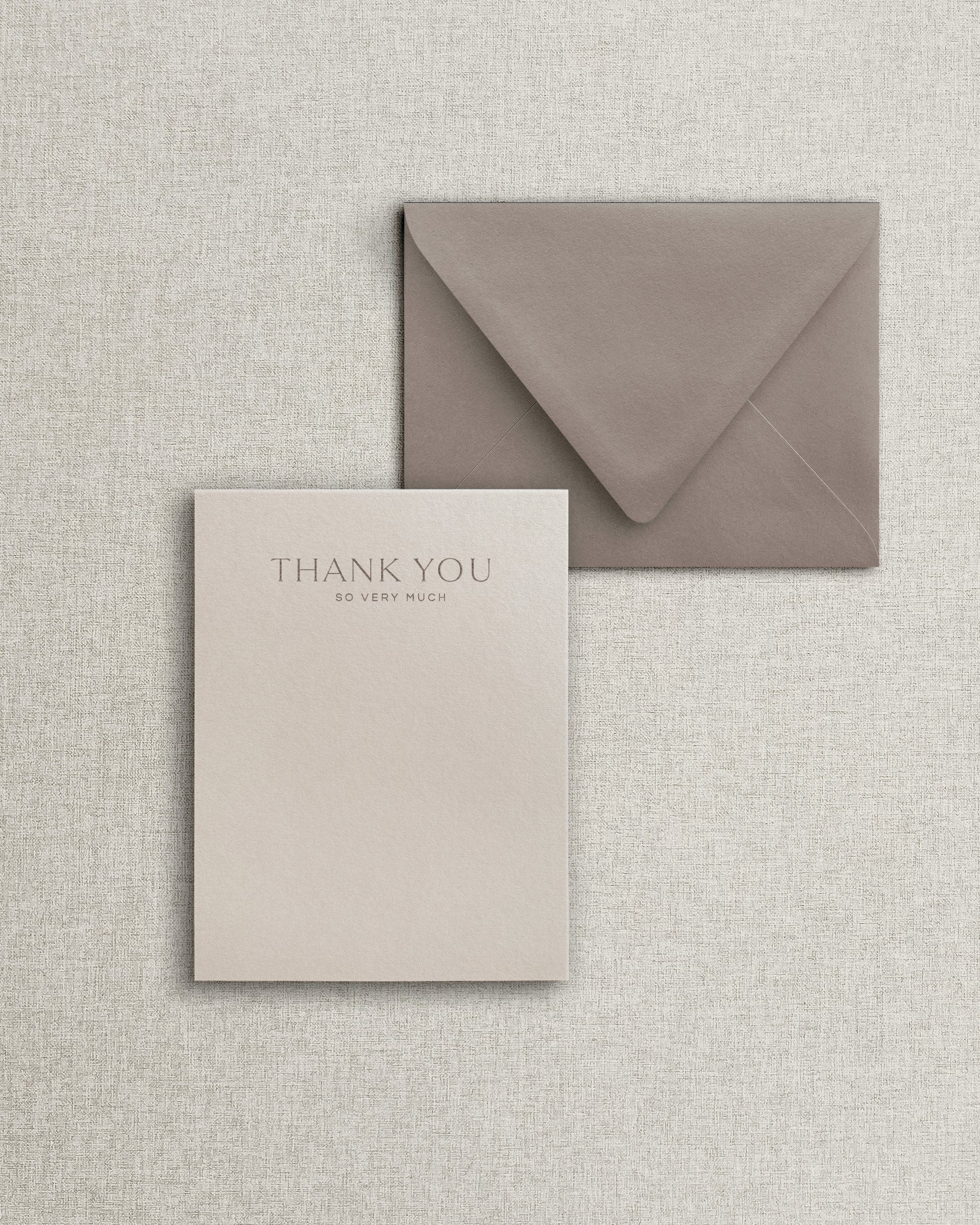 The Celine Flat Thank You Card & Envelope
