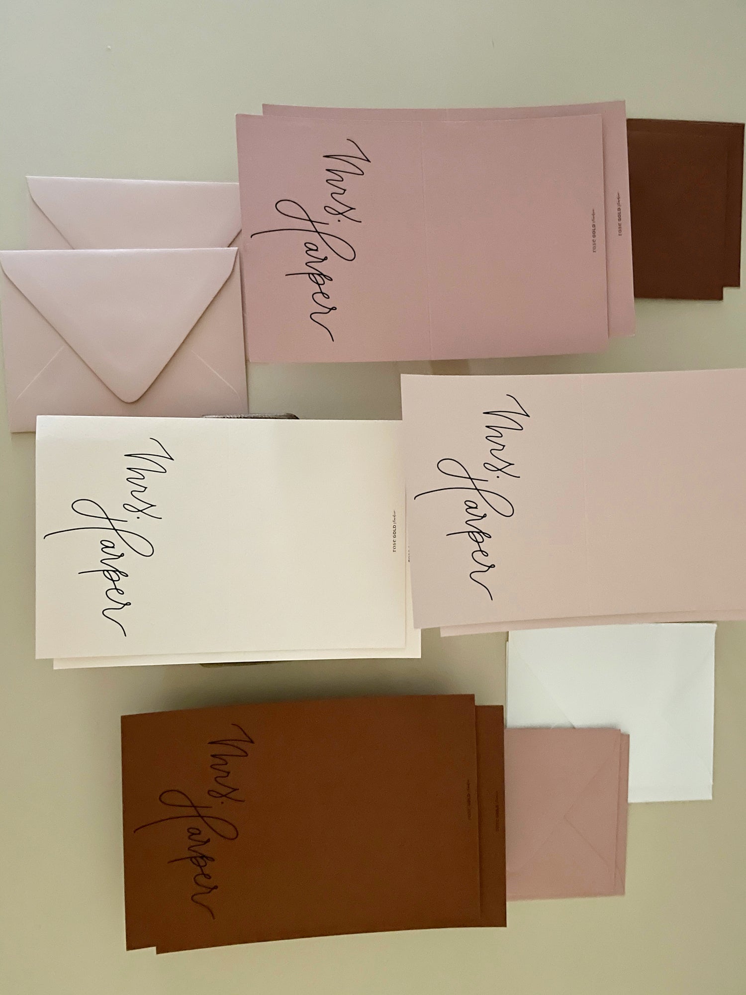 Personalized Folded Note Cards