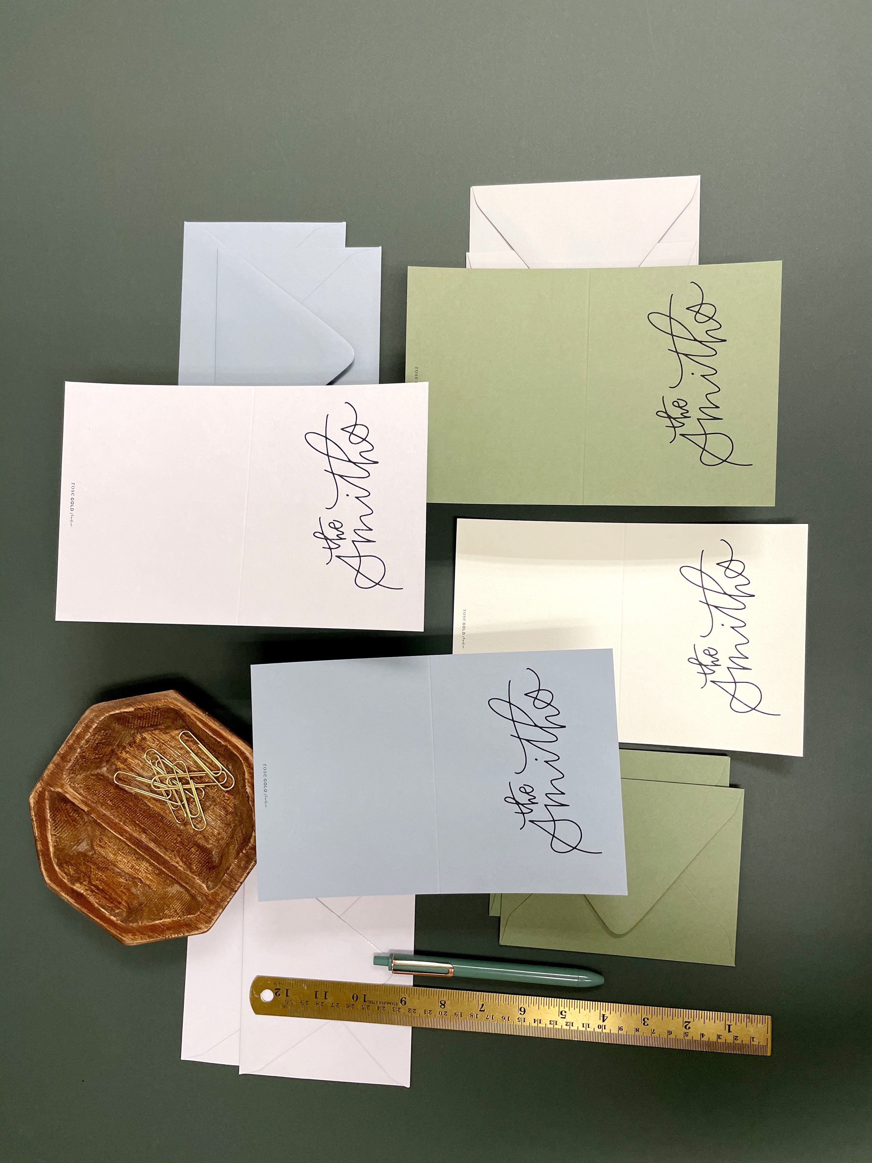 Personalized Folded Note Cards