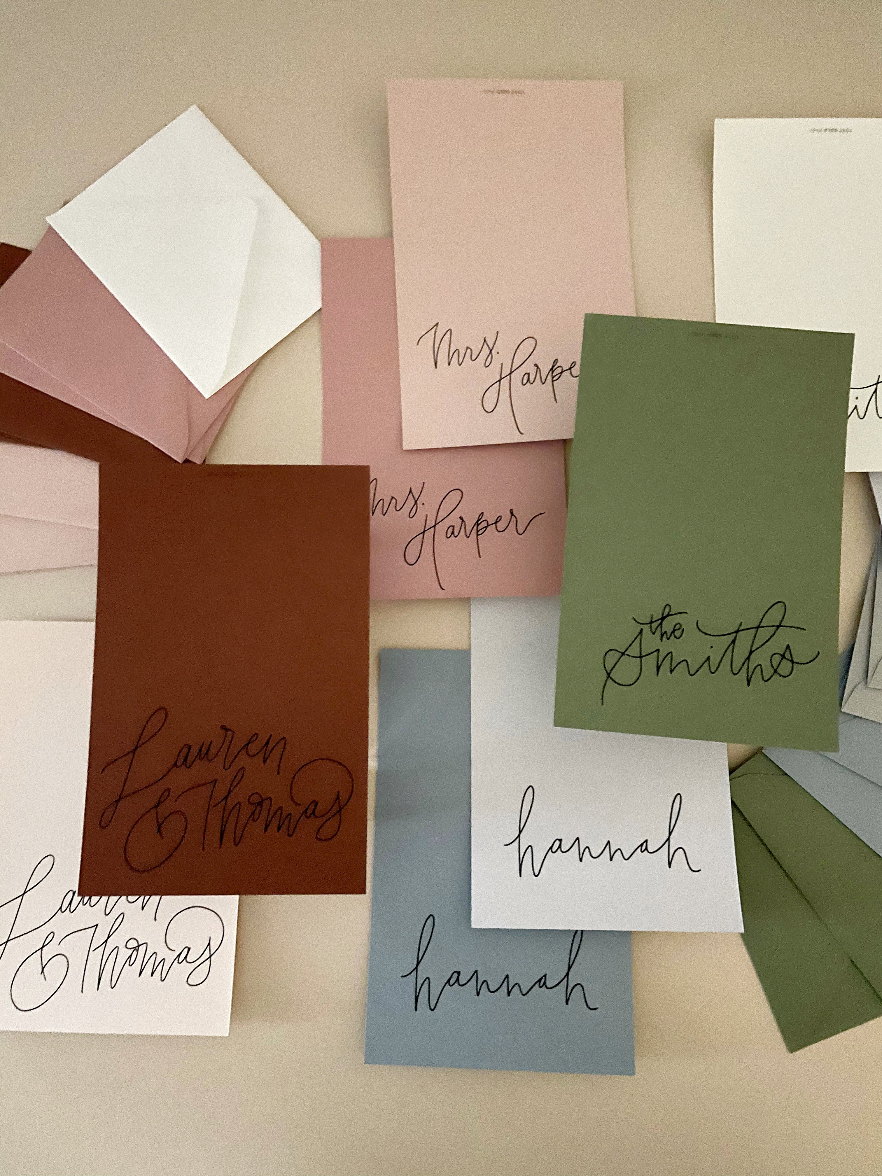 Personalized Folded Note Cards