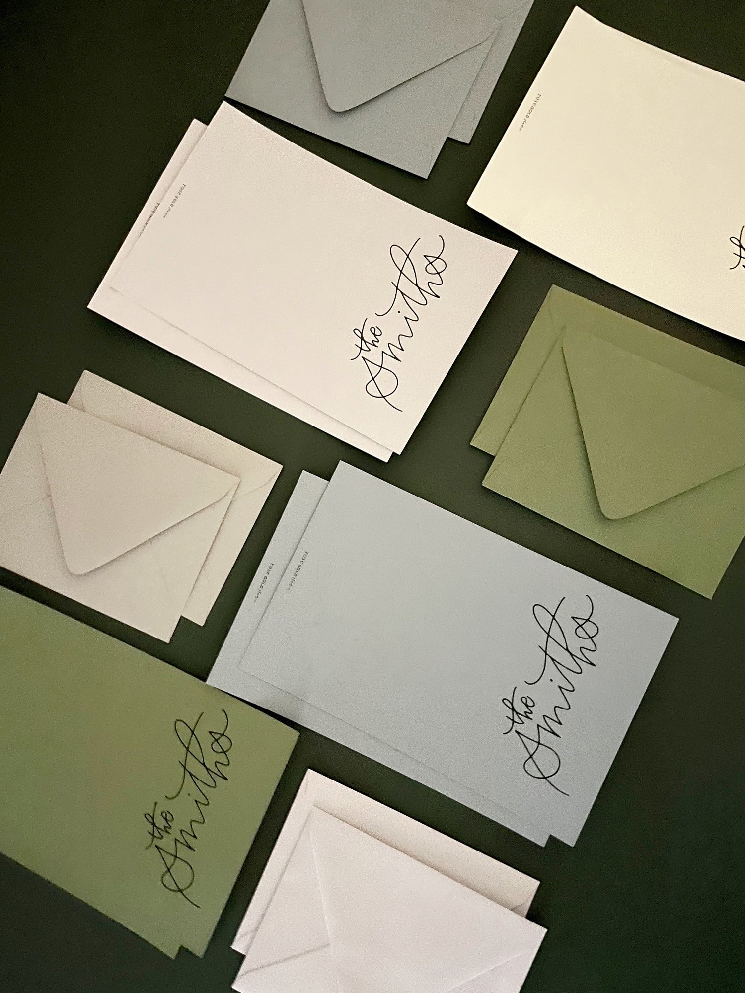 Personalized Folded Note Cards