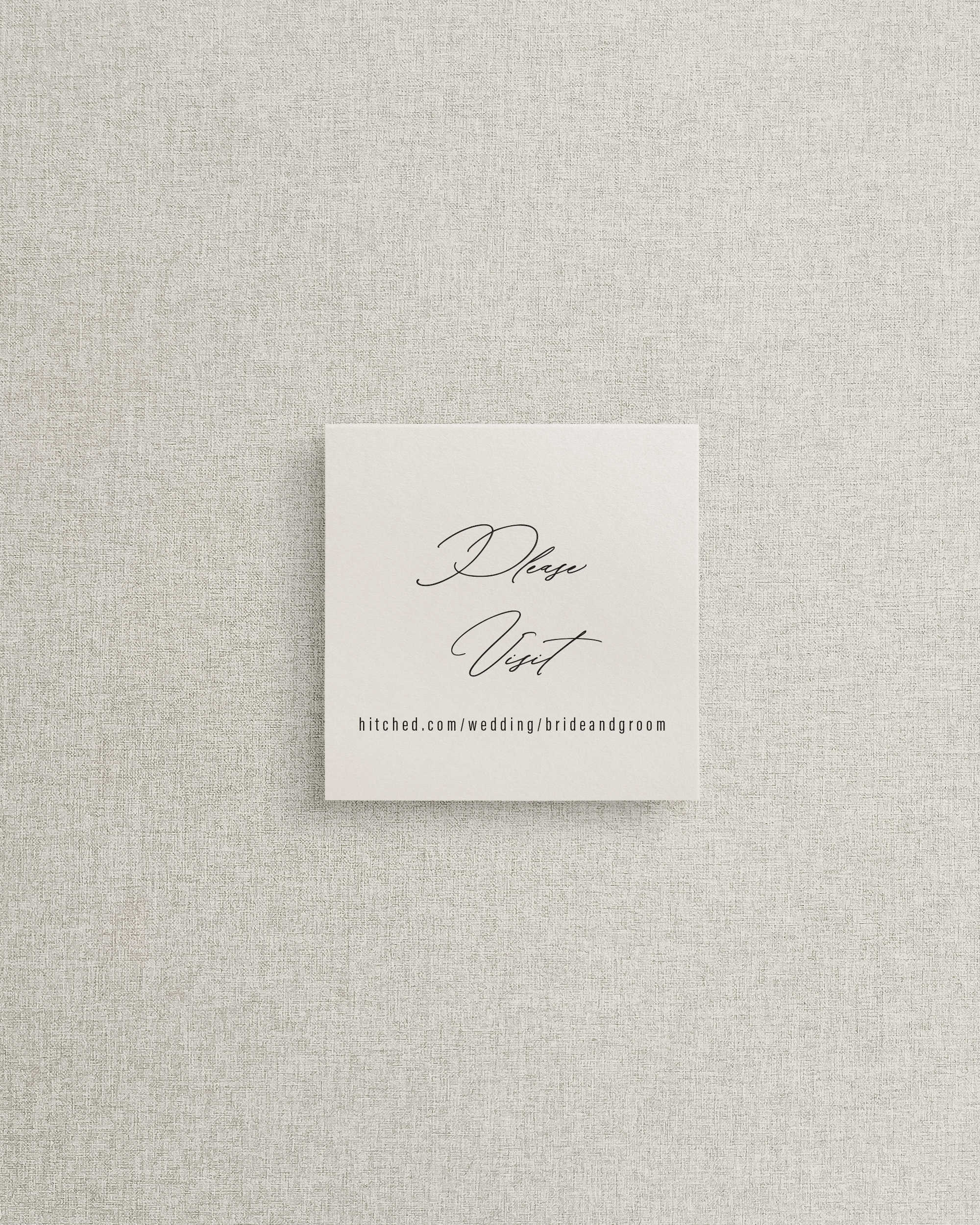 The Brittany Square Shaped Additional Card