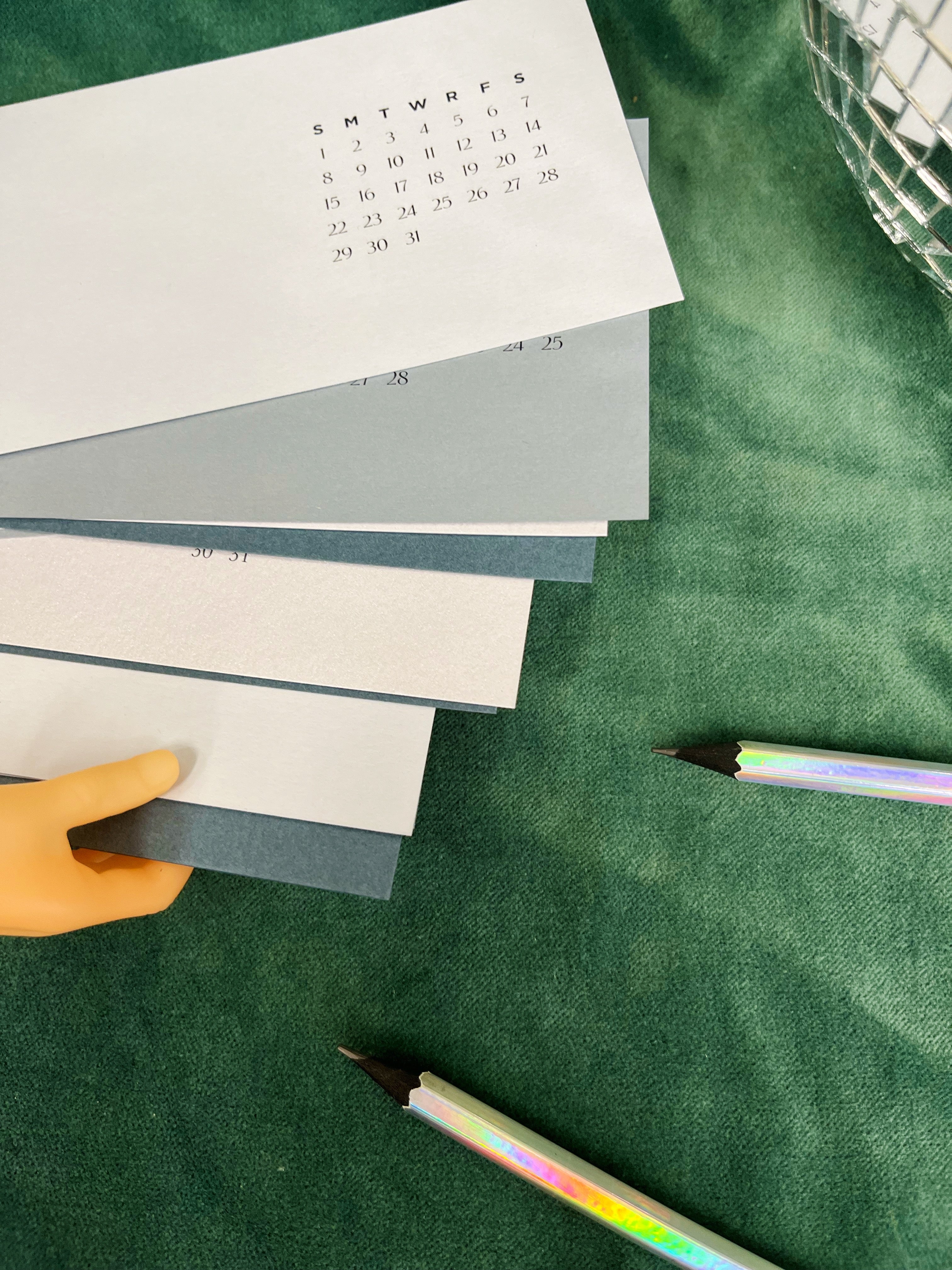 EmBOSSed Desktop 2025 Calendar