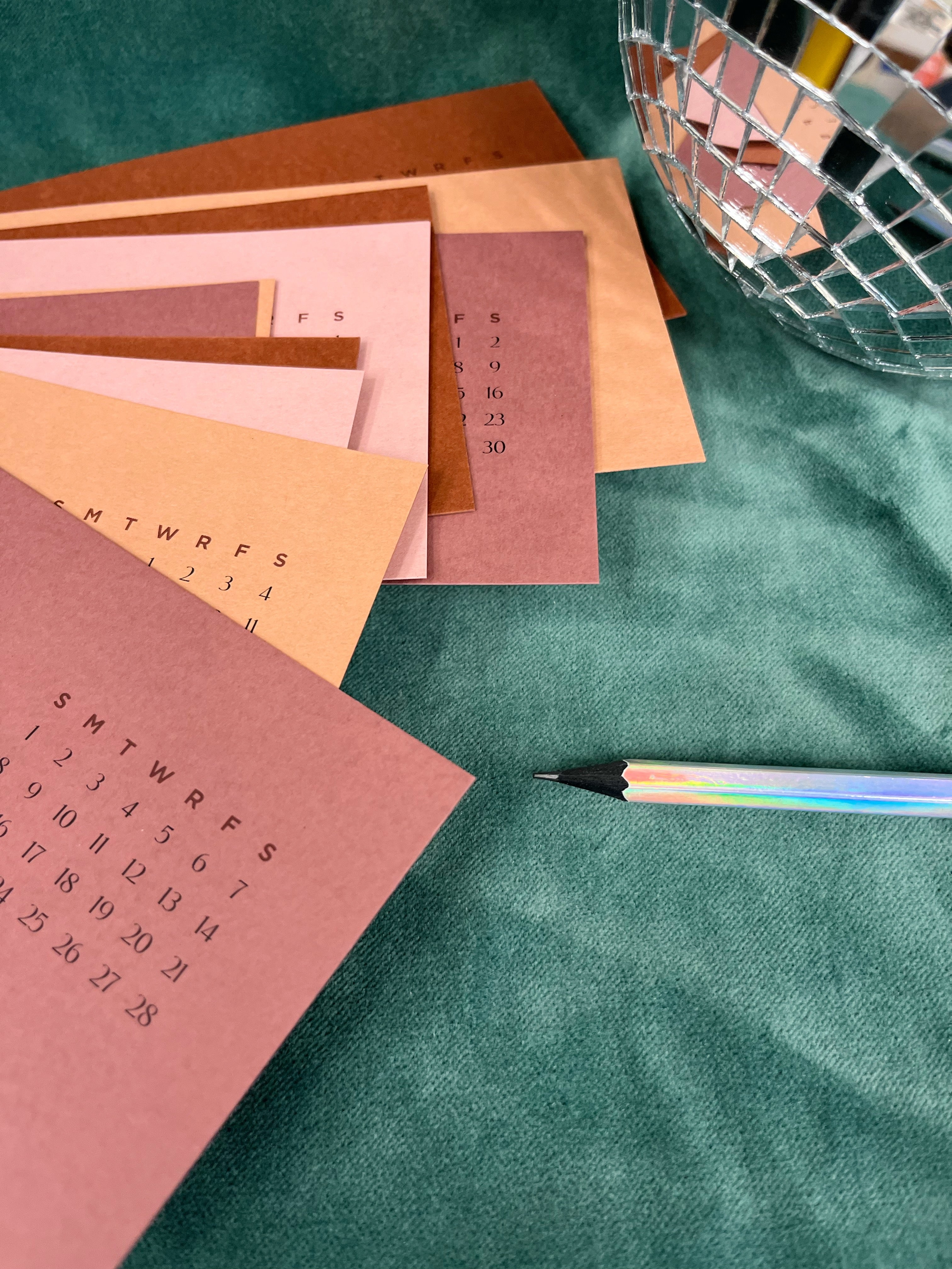 EmBOSSed Desktop 2025 Calendar