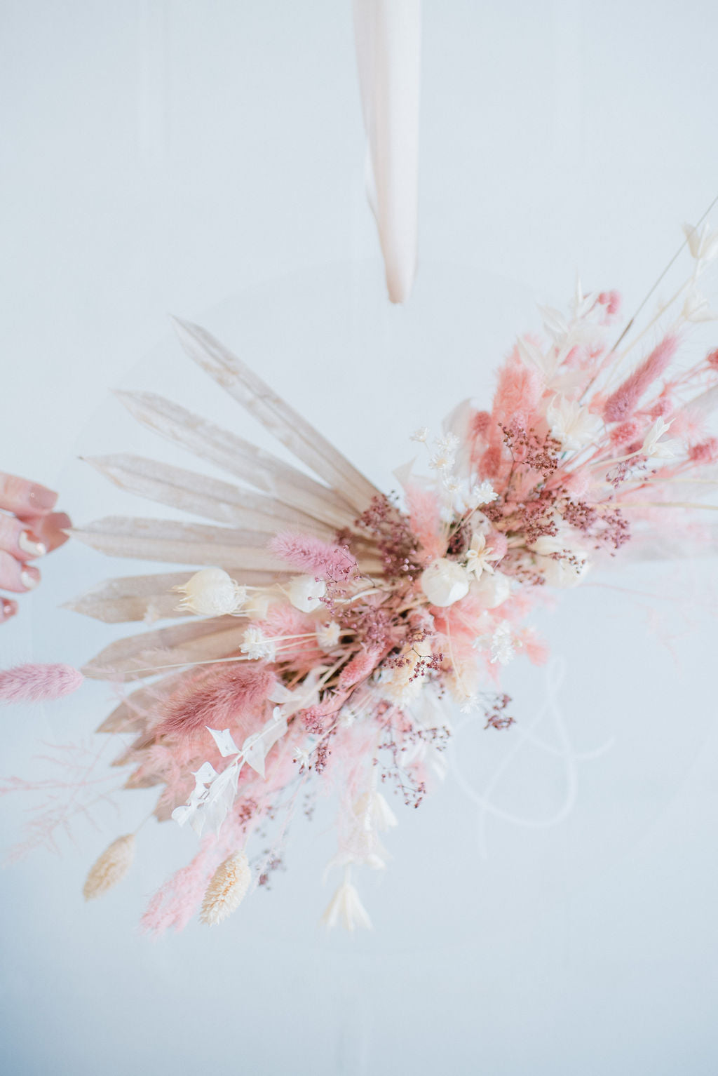 Floral Acrylic Wreath