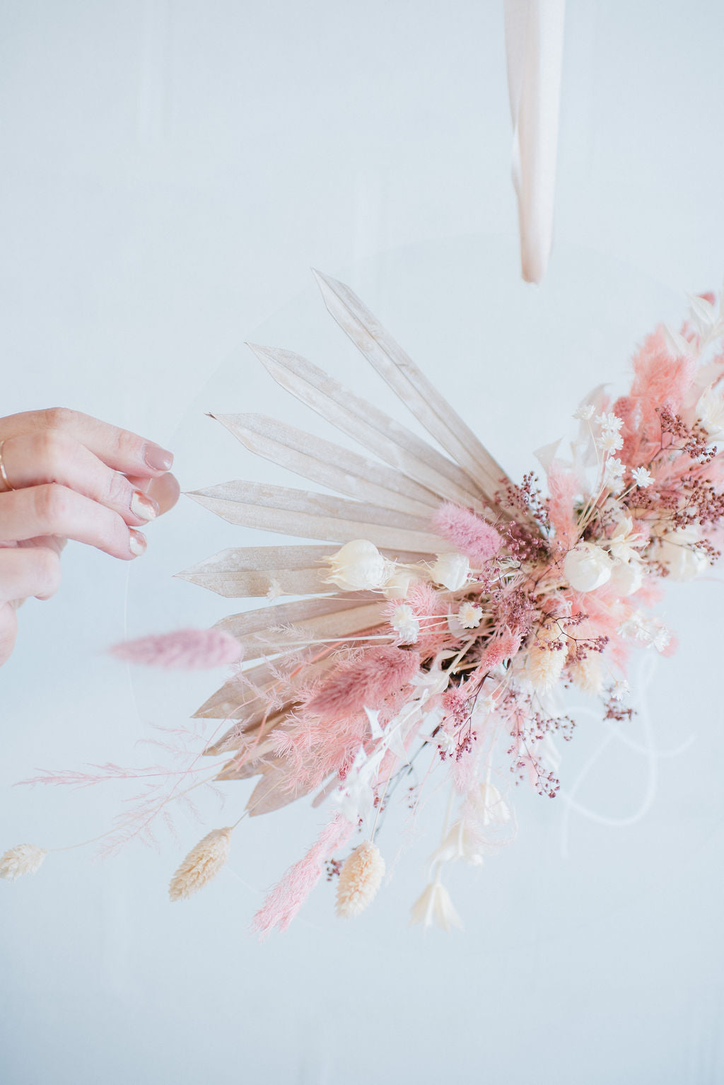 Floral Acrylic Wreath