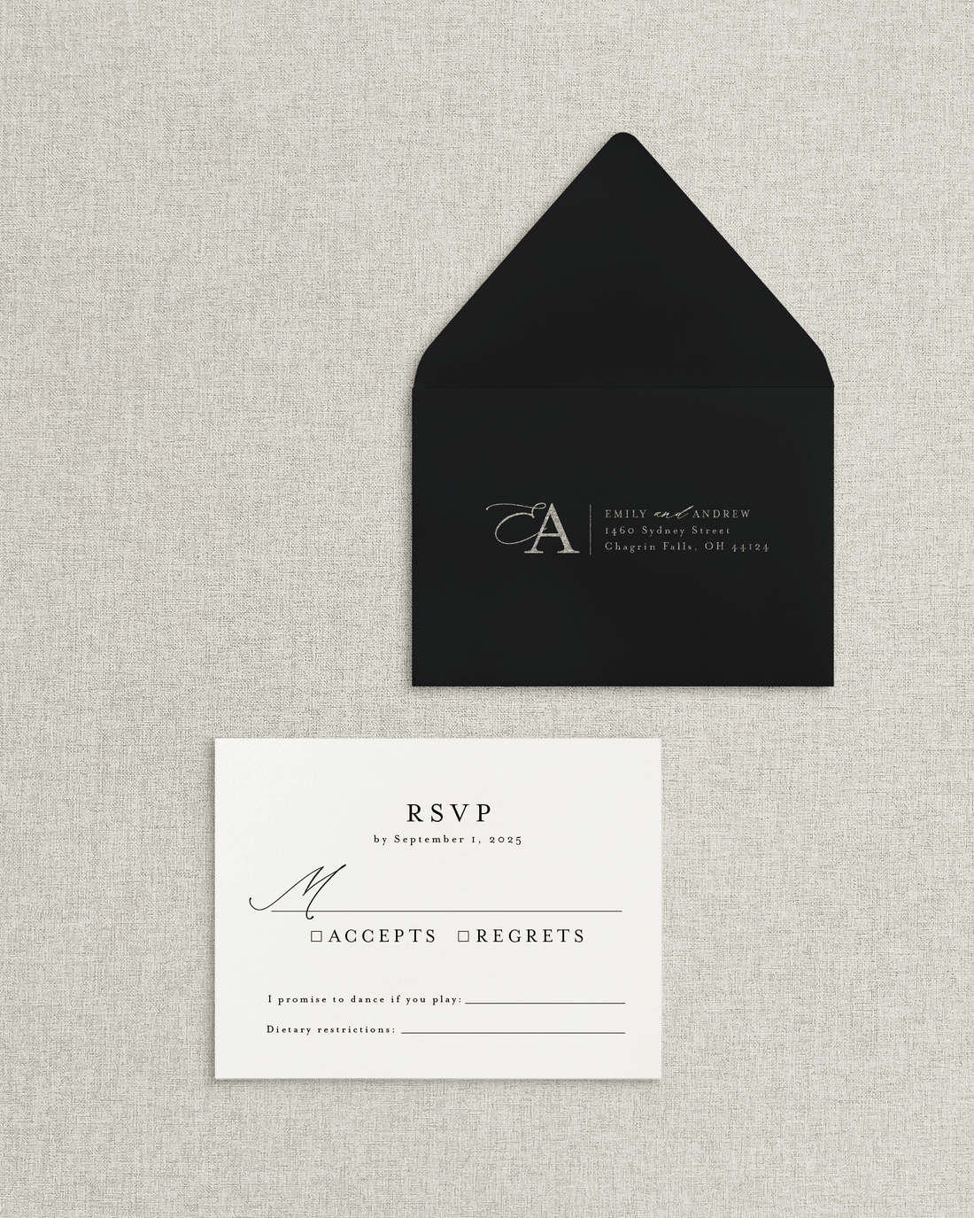 The Emily Response Card & Envelope