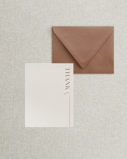 The Rachel Flat Thank You Card &amp; Envelope