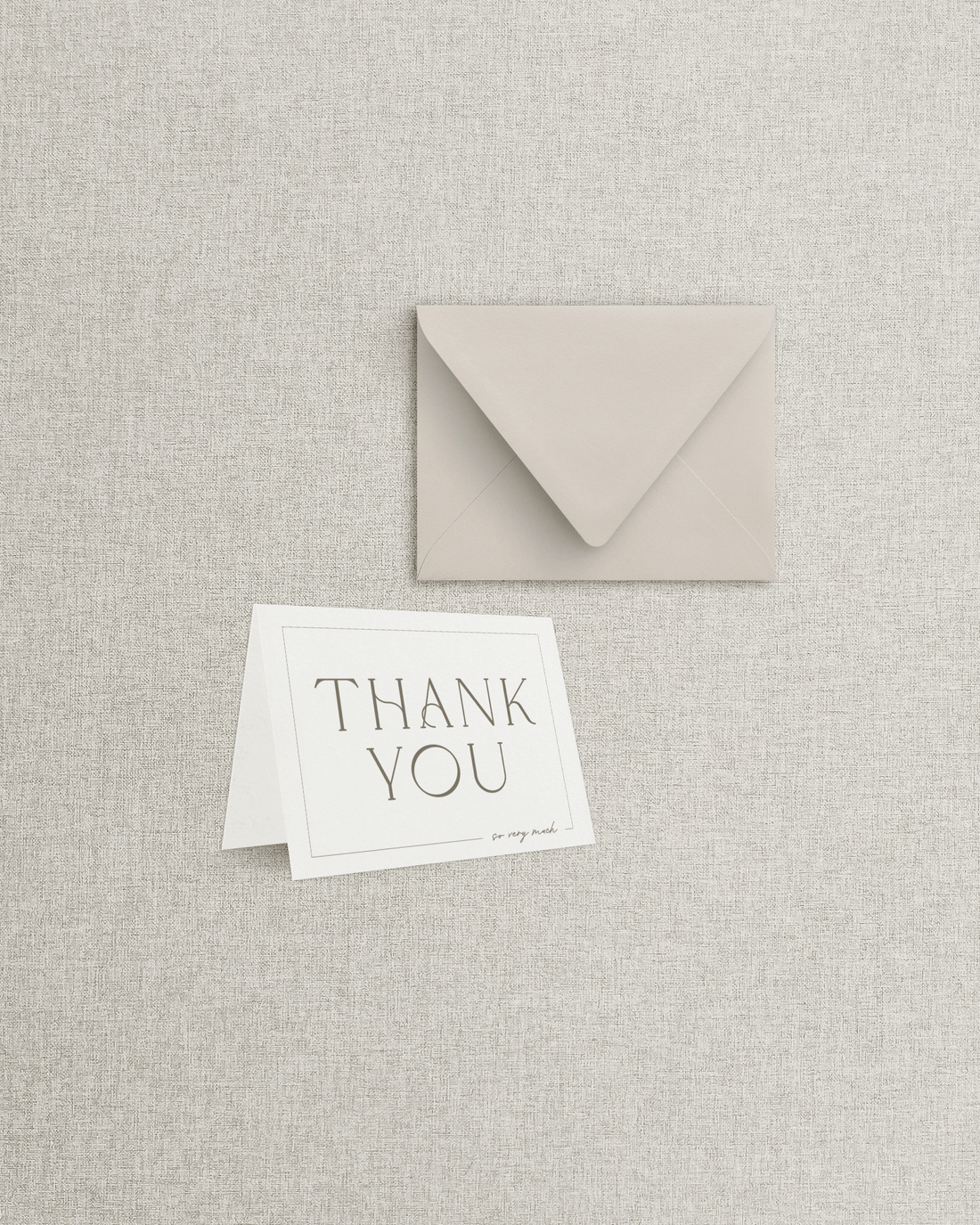 The Serena Folded Thank You Card &amp; Envelope