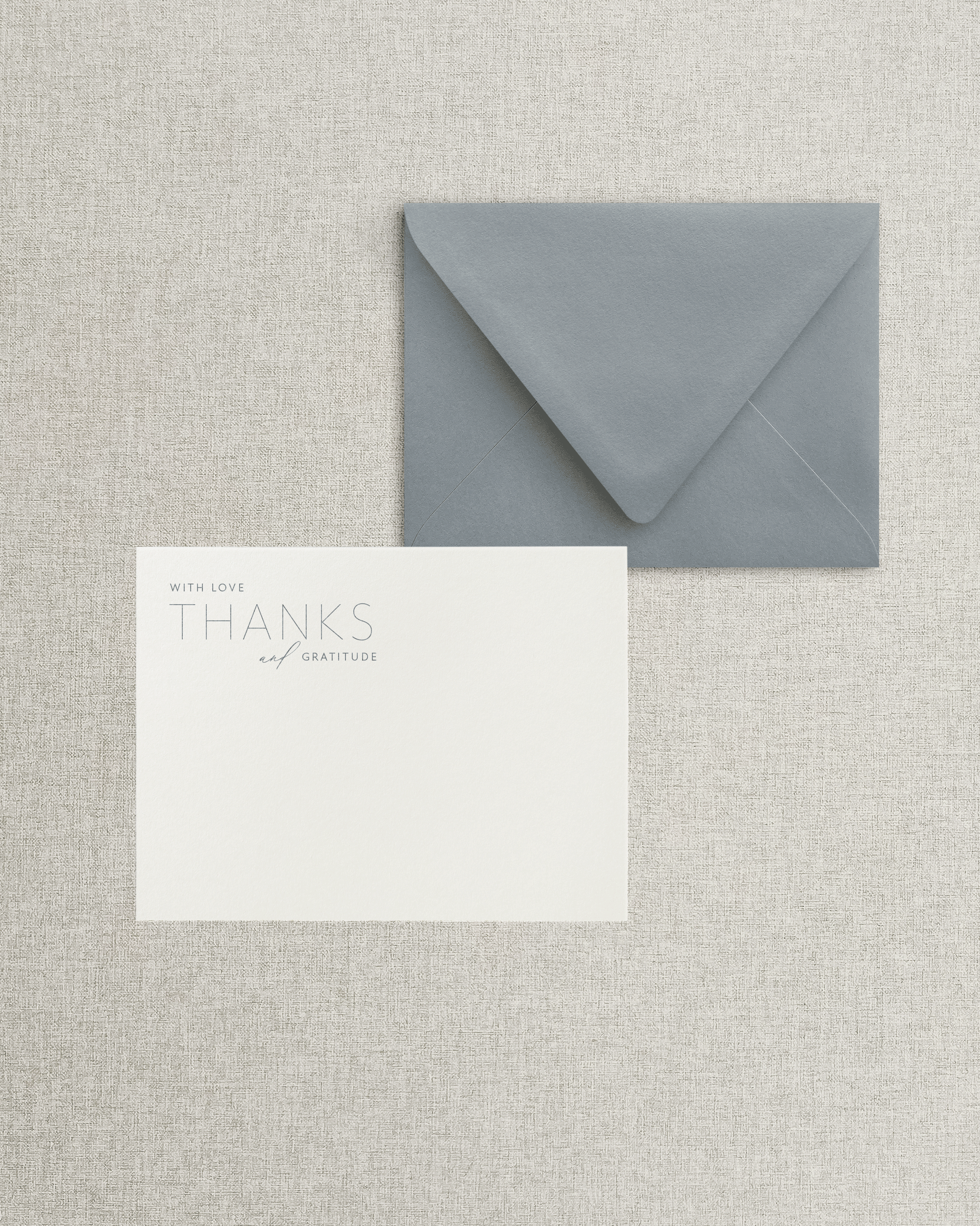 The Melissa Flat Thank You Card &amp; Envelope