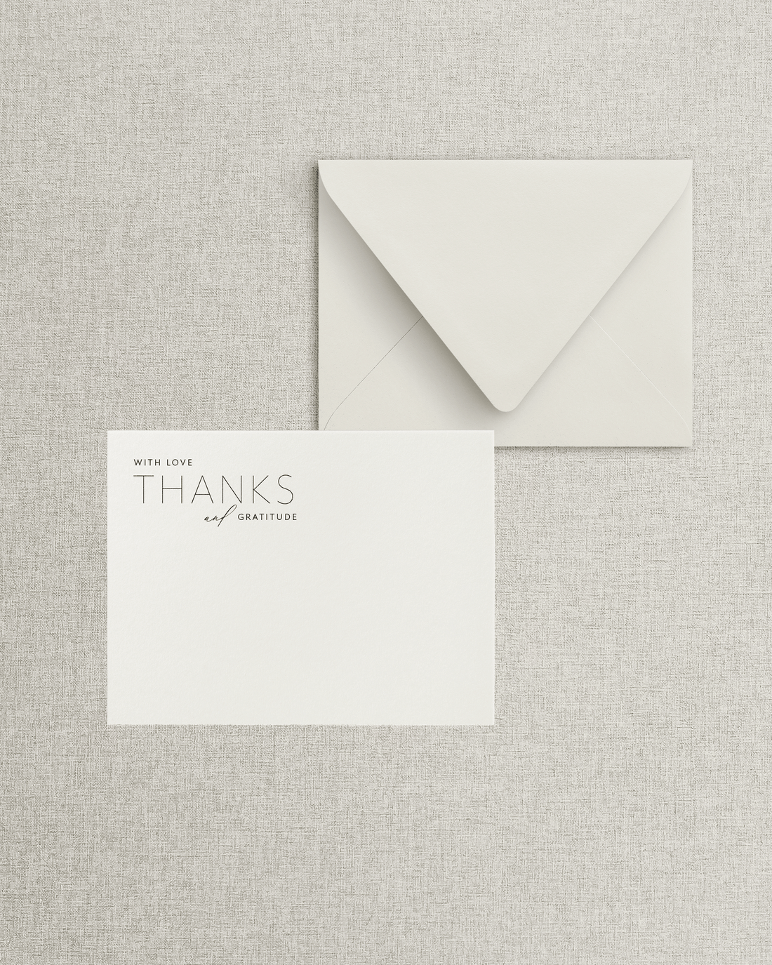 The Melissa Flat Thank You Card & Envelope