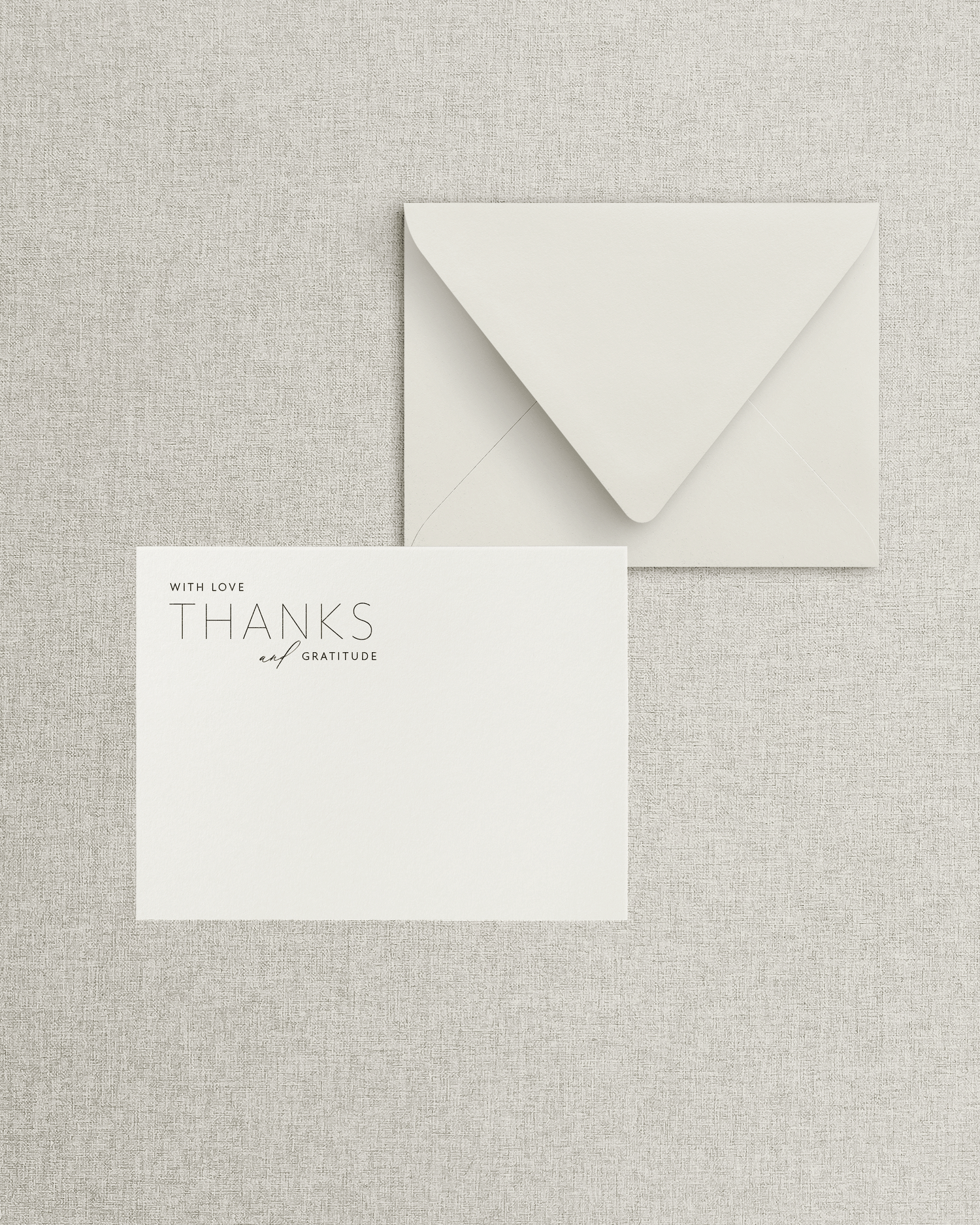 The Melissa Flat Thank You Card &amp; Envelope