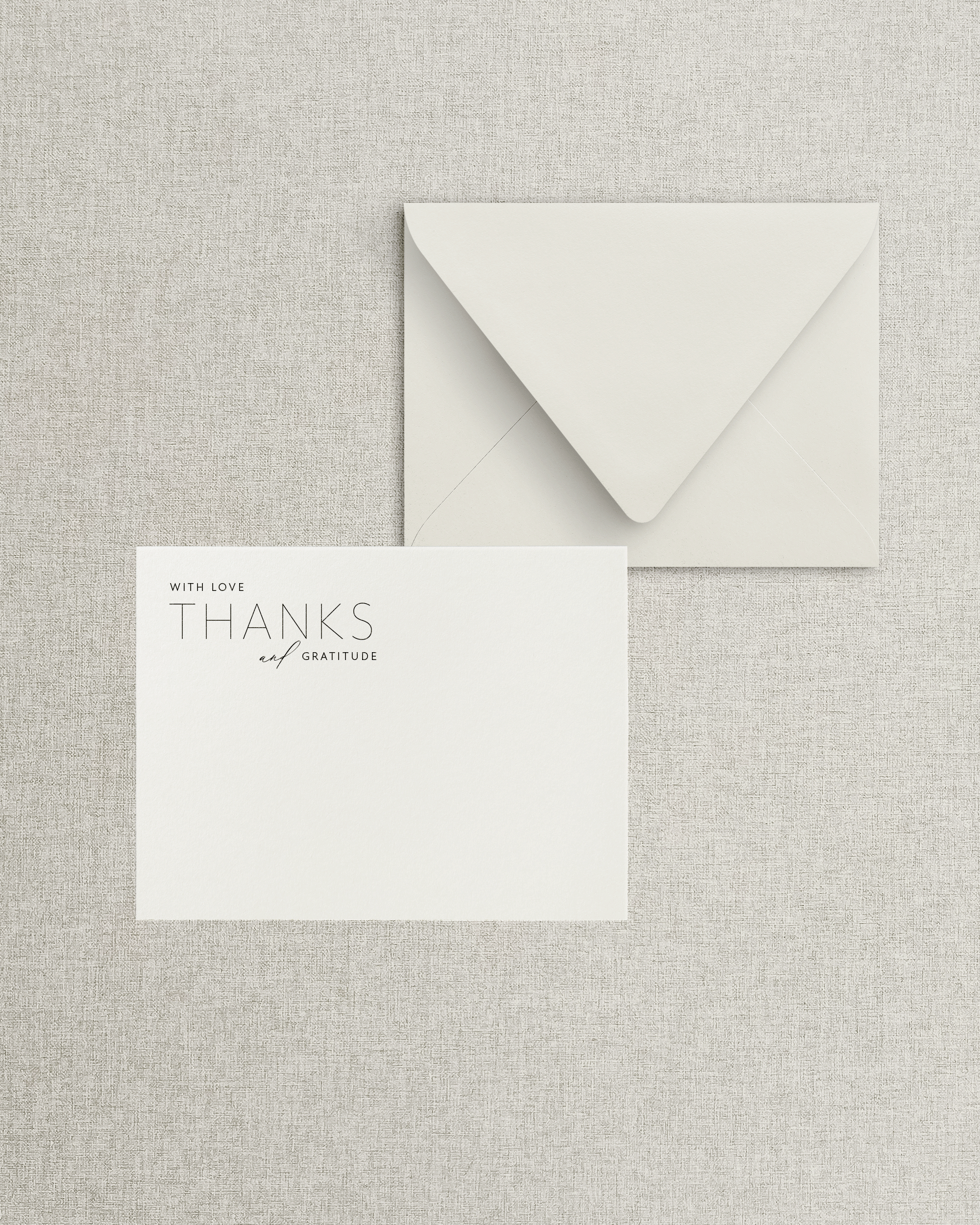 The Melissa Flat Thank You Card &amp; Envelope