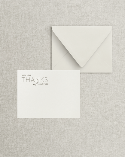 The Melissa Flat Thank You Card &amp; Envelope