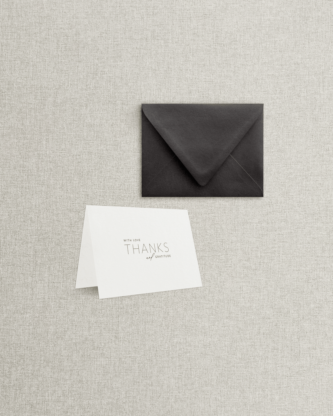 The Melissa Folded Thank You Card &amp; Envelope