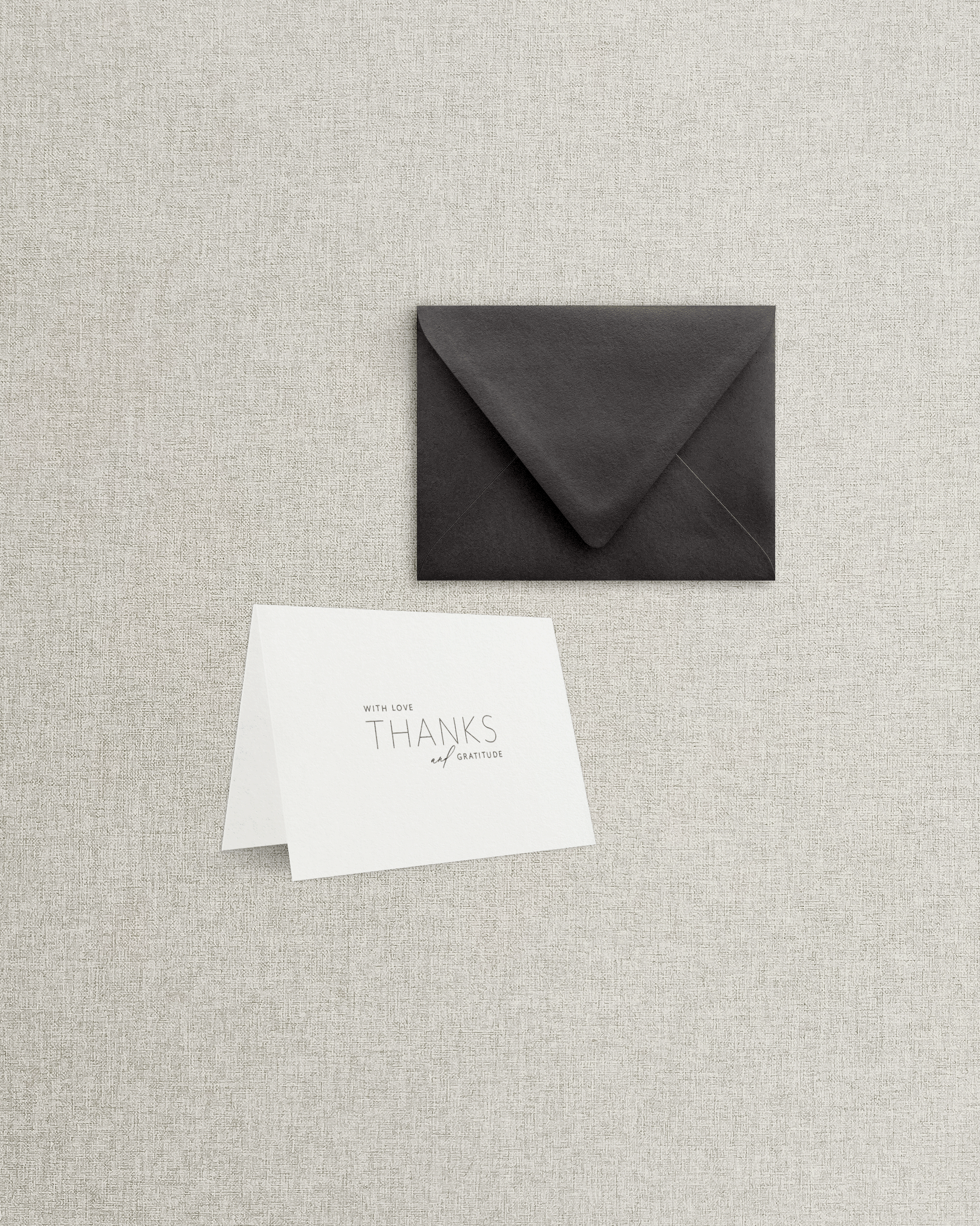 The Melissa Folded Thank You Card &amp; Envelope