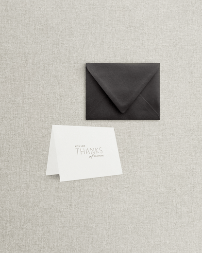 The Melissa Folded Thank You Card &amp; Envelope
