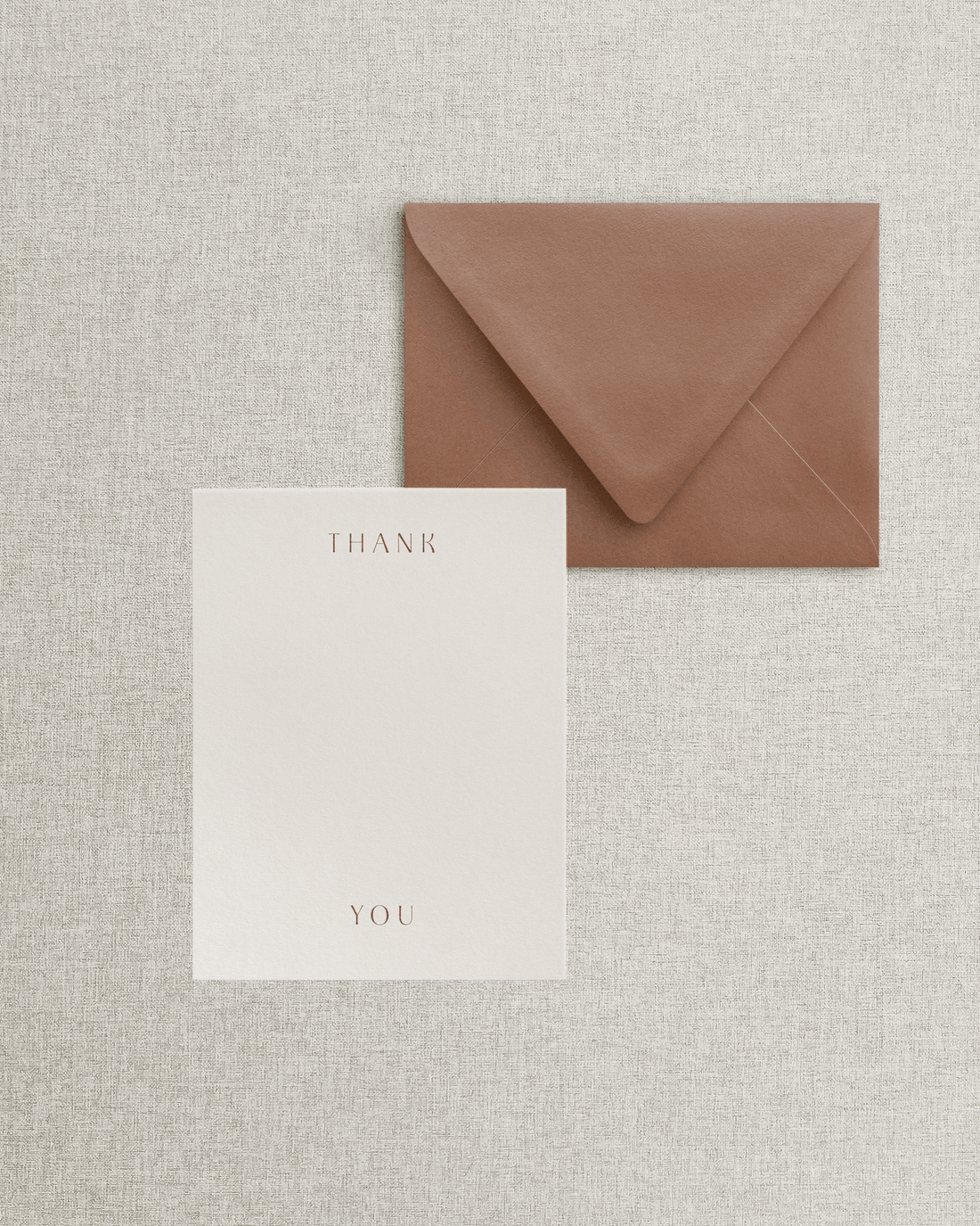 The Portia Flat Thank You Card &amp; Envelope