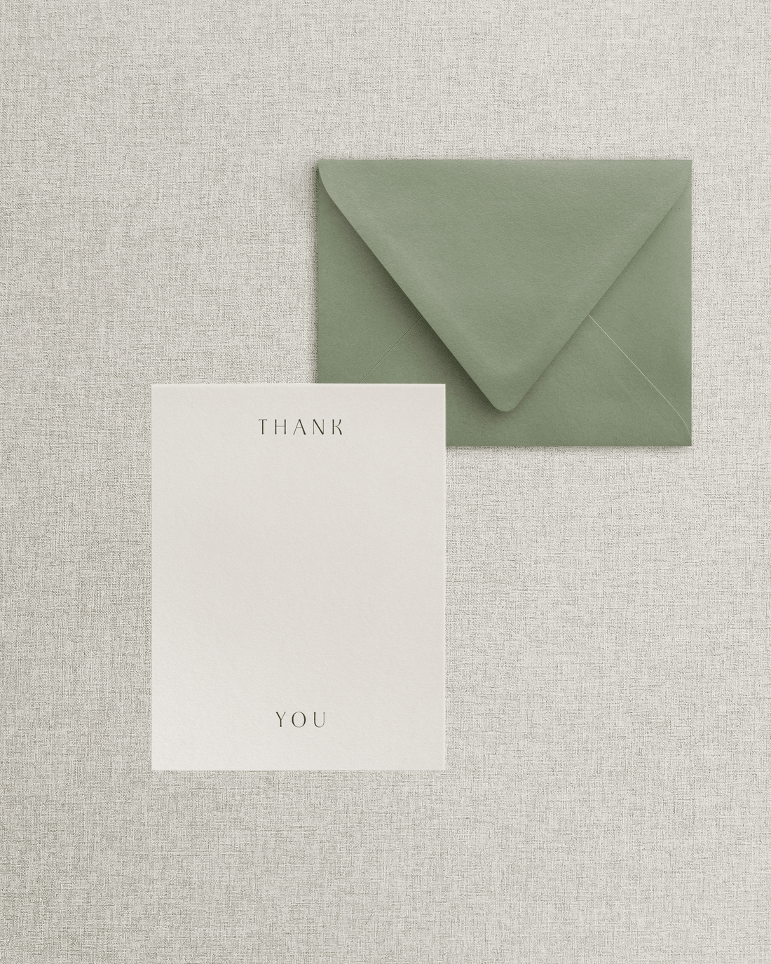 The Portia Flat Thank You Card &amp; Envelope