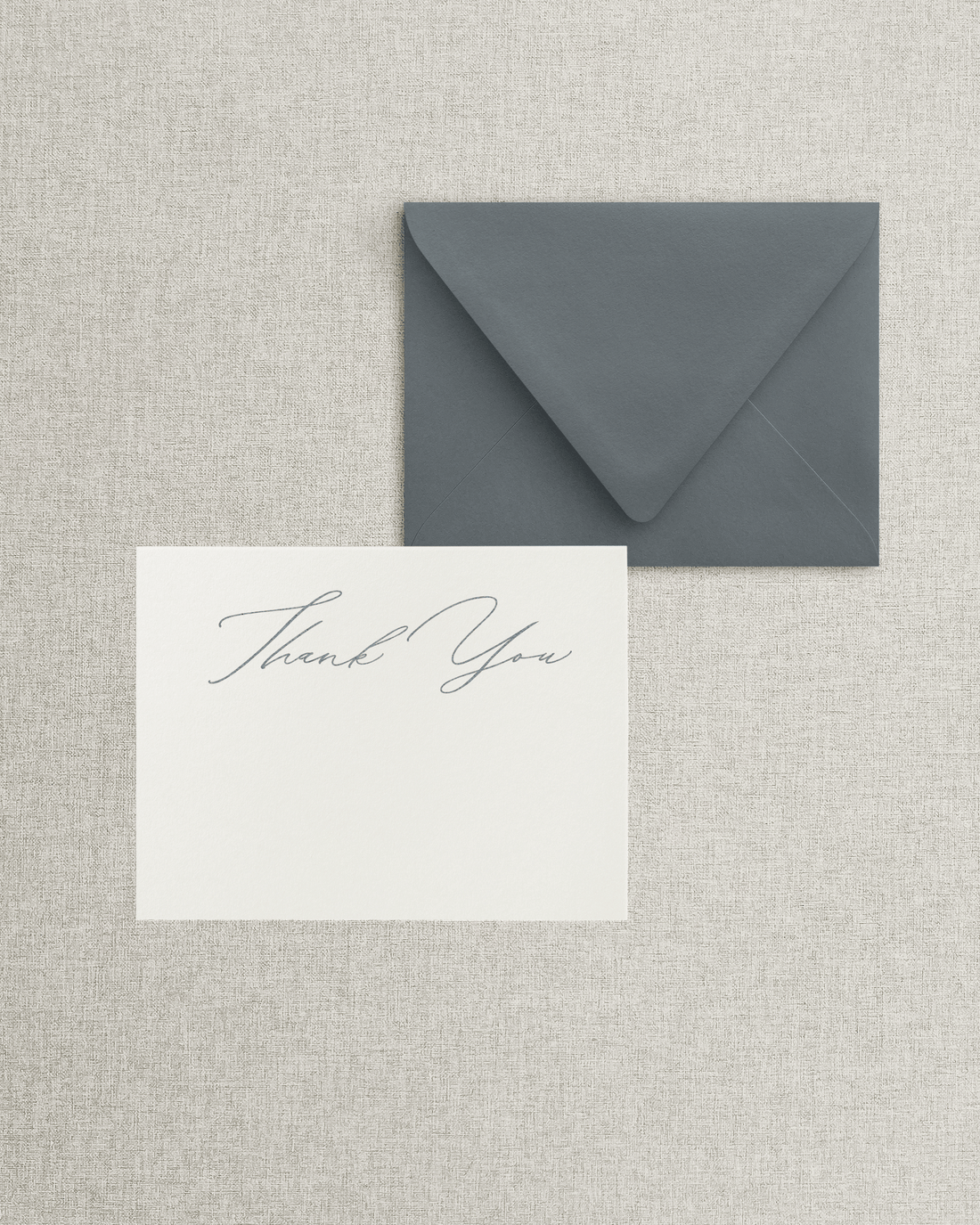 The Brittany Flat Thank You Card & Envelope