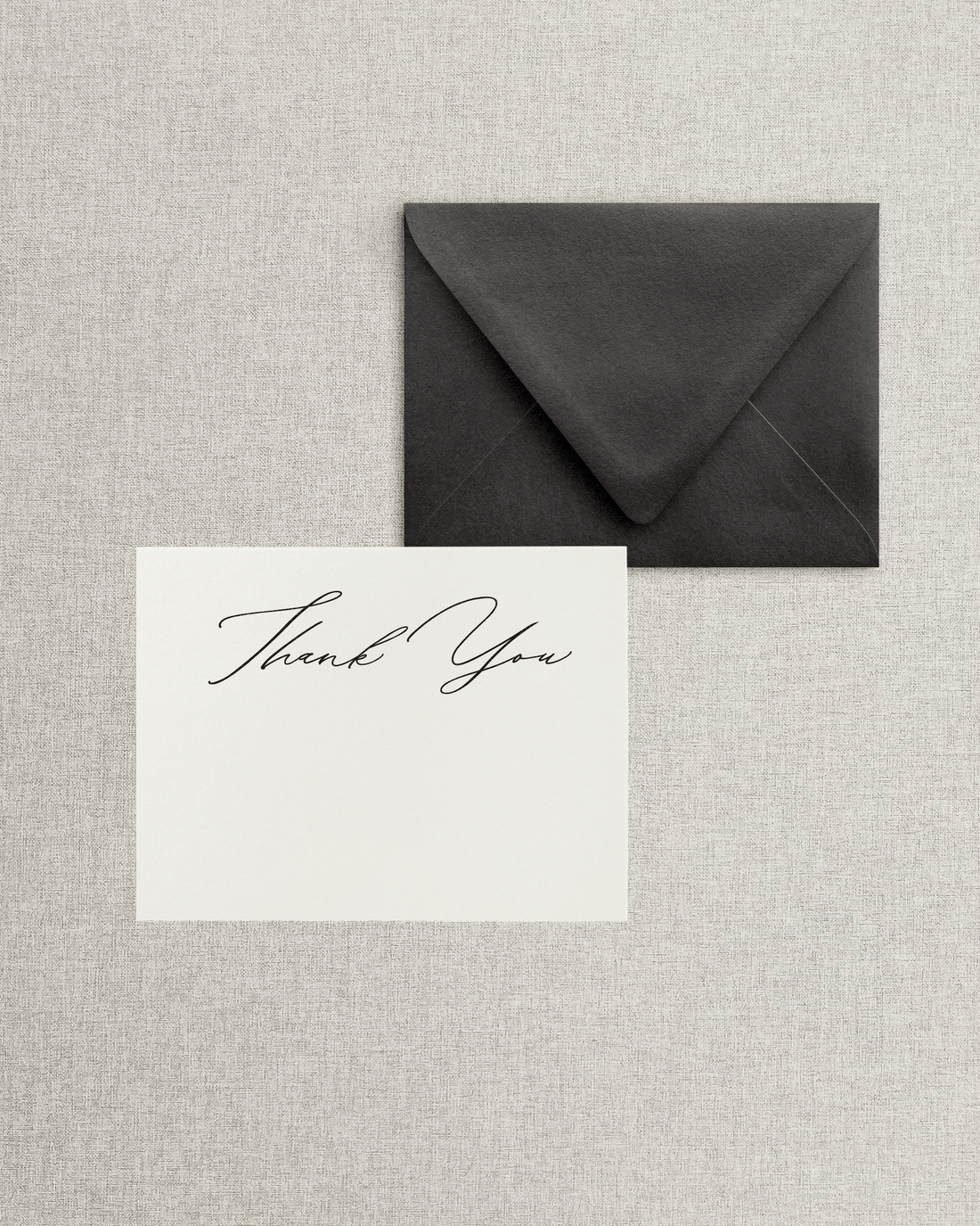 The Brittany Flat Thank You Card &amp; Envelope