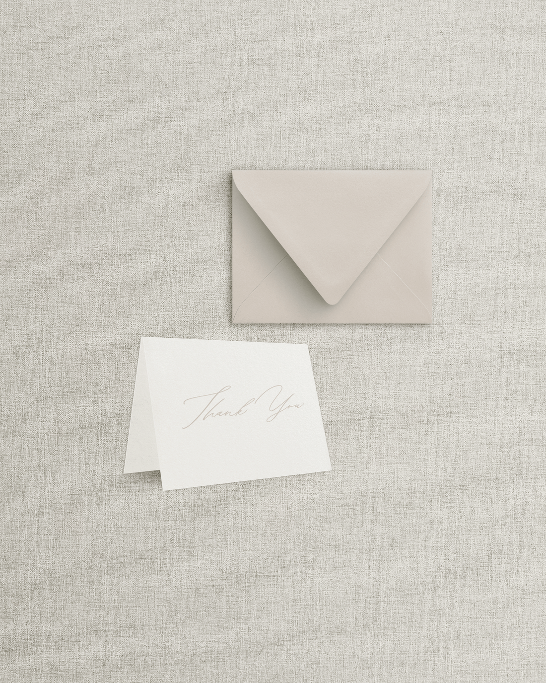 The Brittany Folded Thank You Card &amp; Envelope