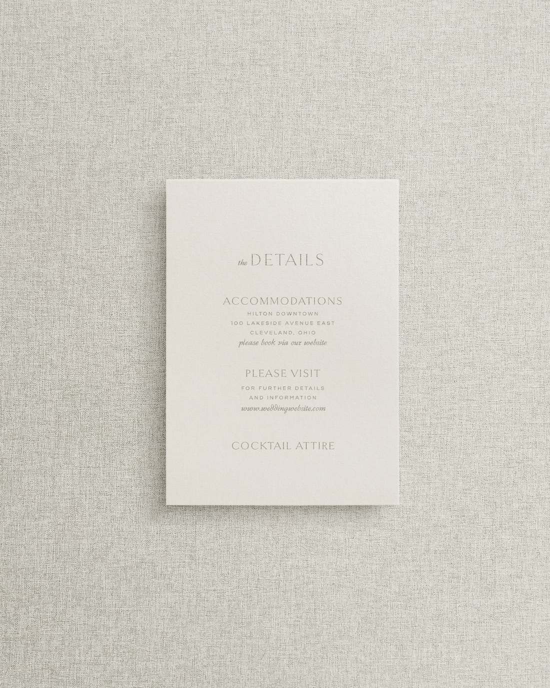 The Celine Details Card