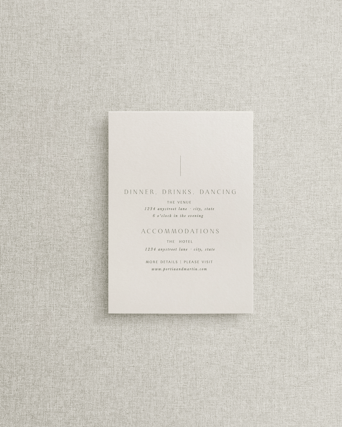 The Portia Details Card