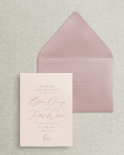 The Blair Save the Date Card &amp; Envelope