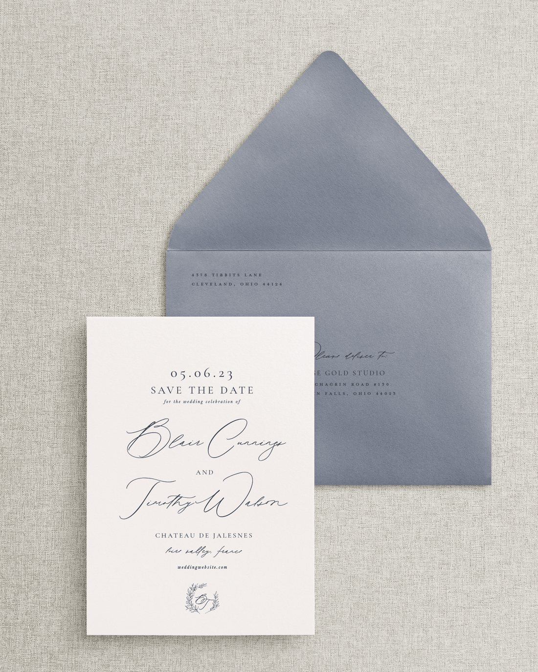The Blair Save the Date Card &amp; Envelope