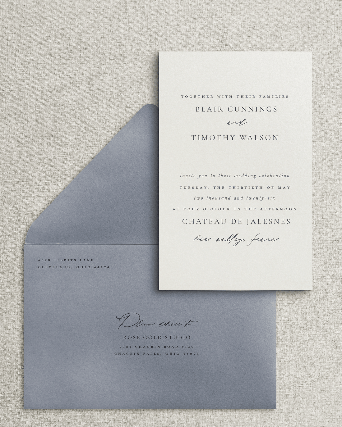 The Blair Invitation &amp; Envelope