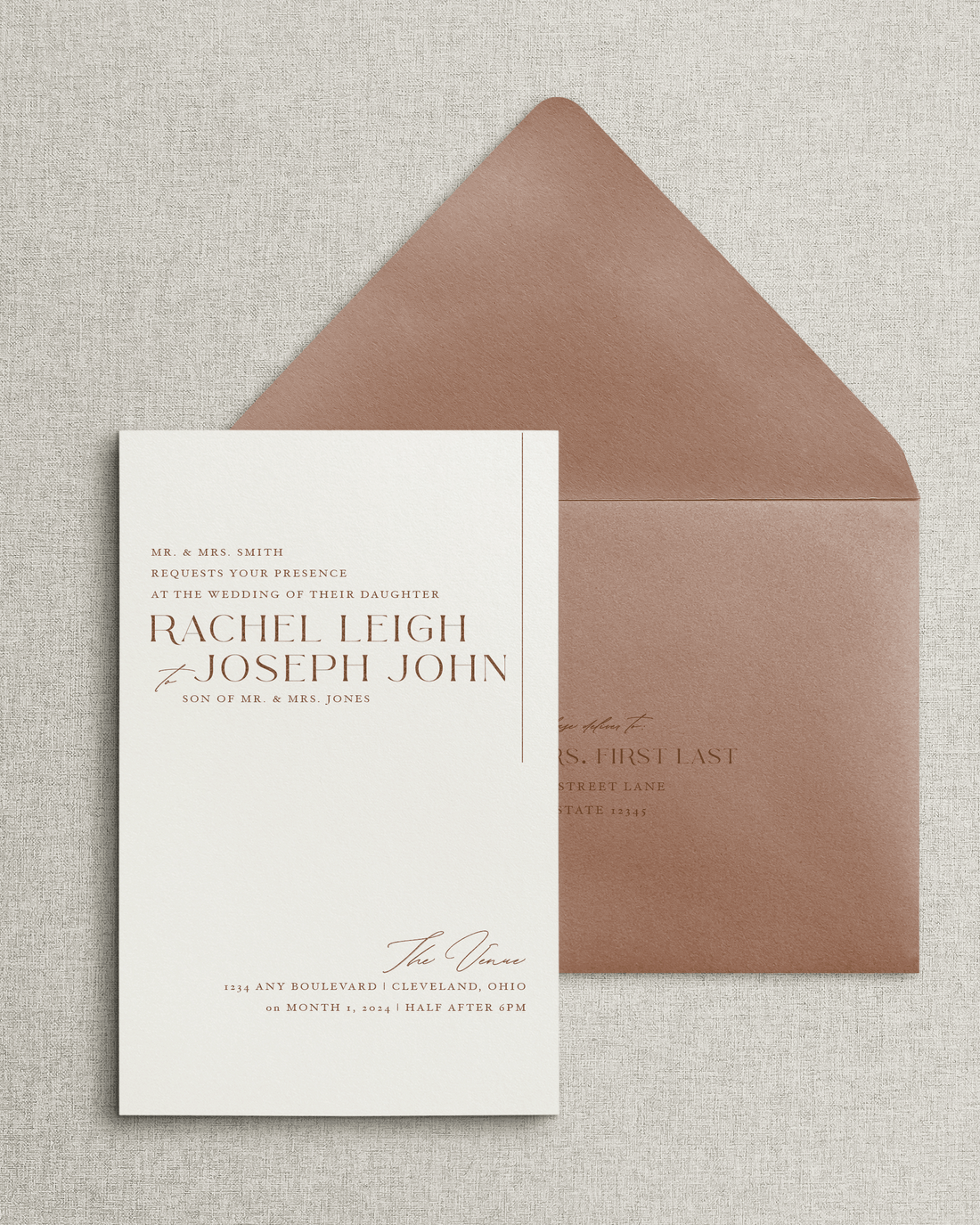 The Rachel Invitation &amp; Envelope